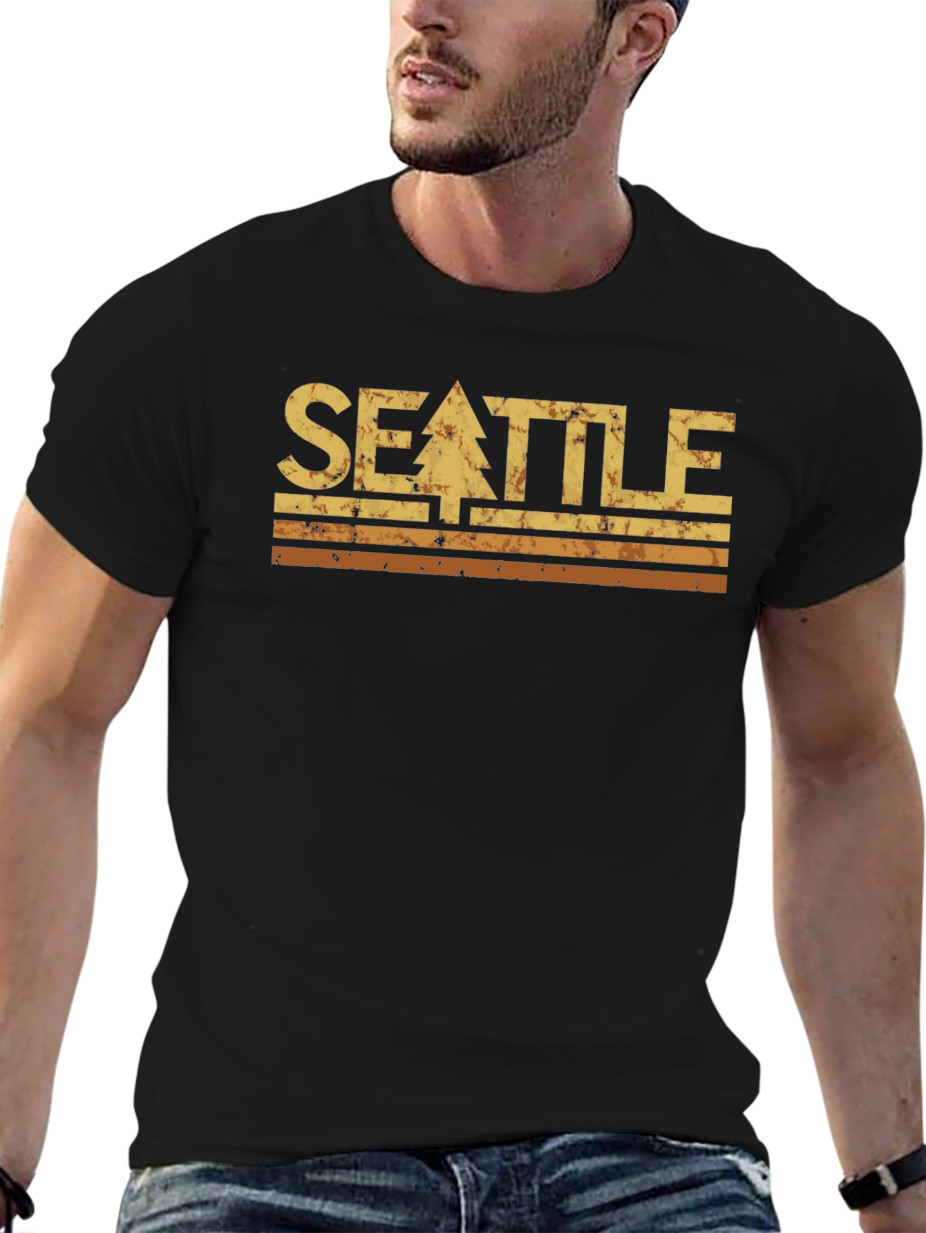 Seattle Tree Retro T-Shirt