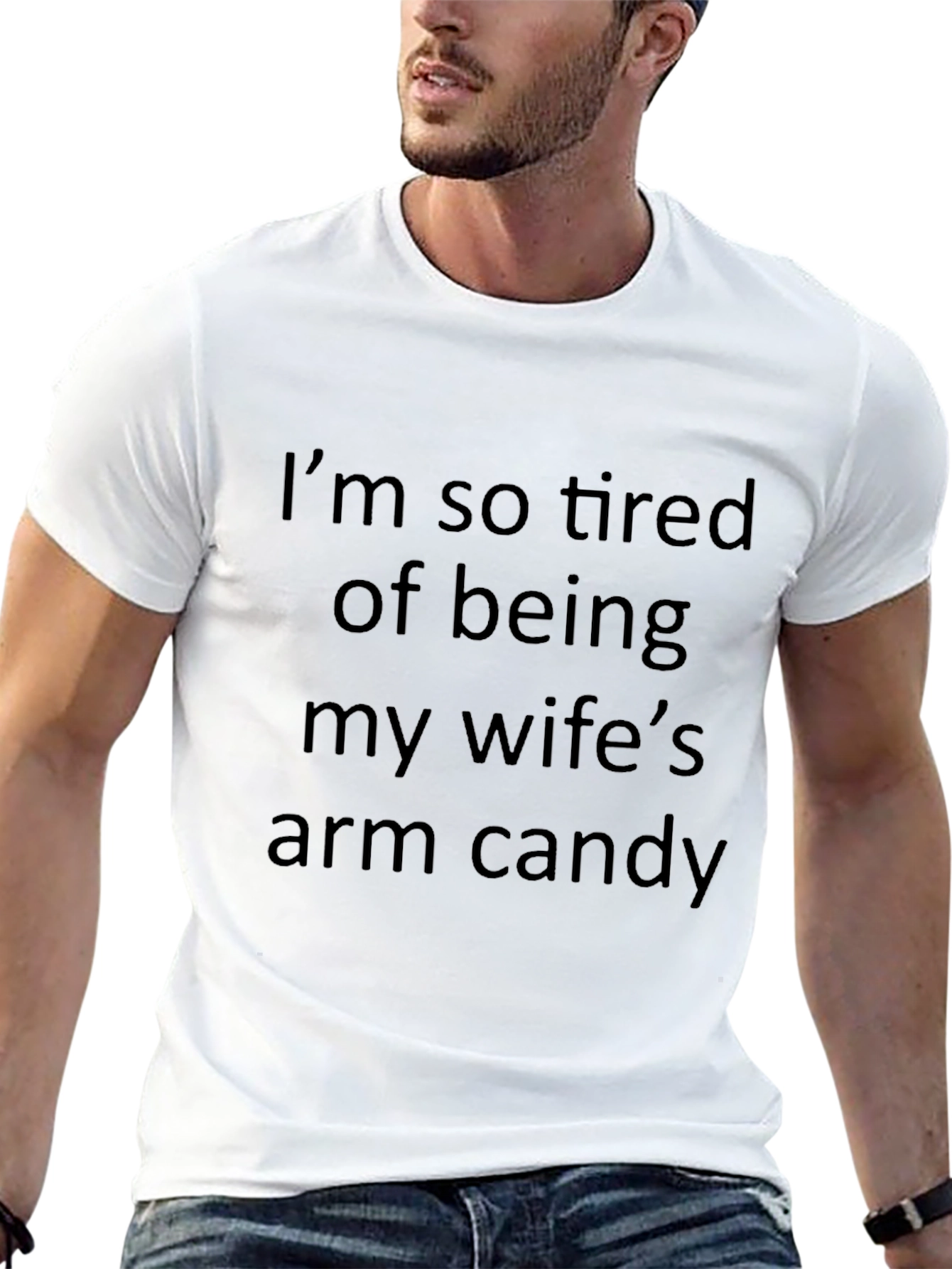Funny Wifes Arm Candy Graphic Tee