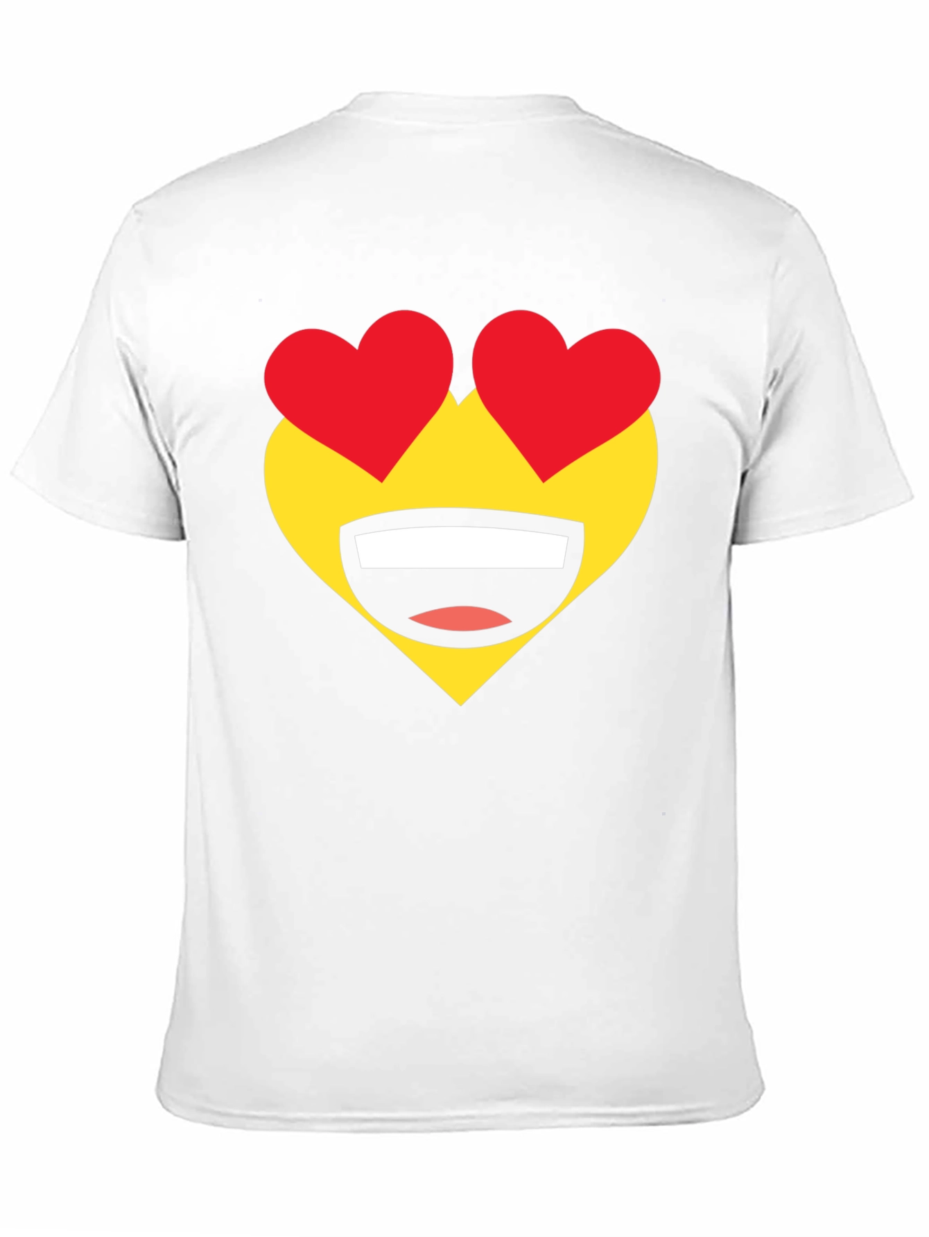 Heart Eyes Emoji T-Shirt - Black Cotton Tee