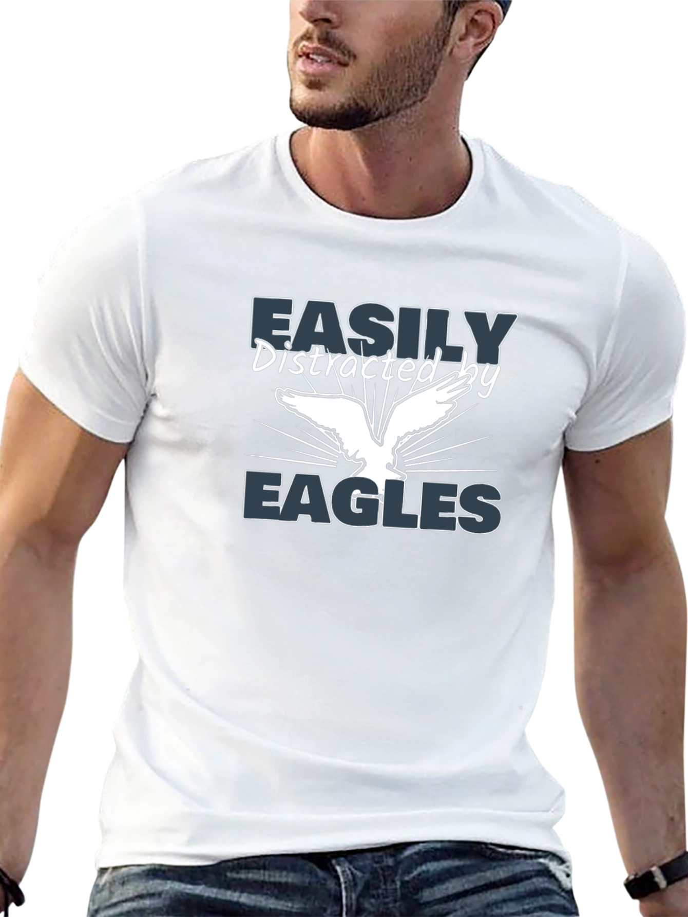 Easily Distracted by Eagles Graphic Tee