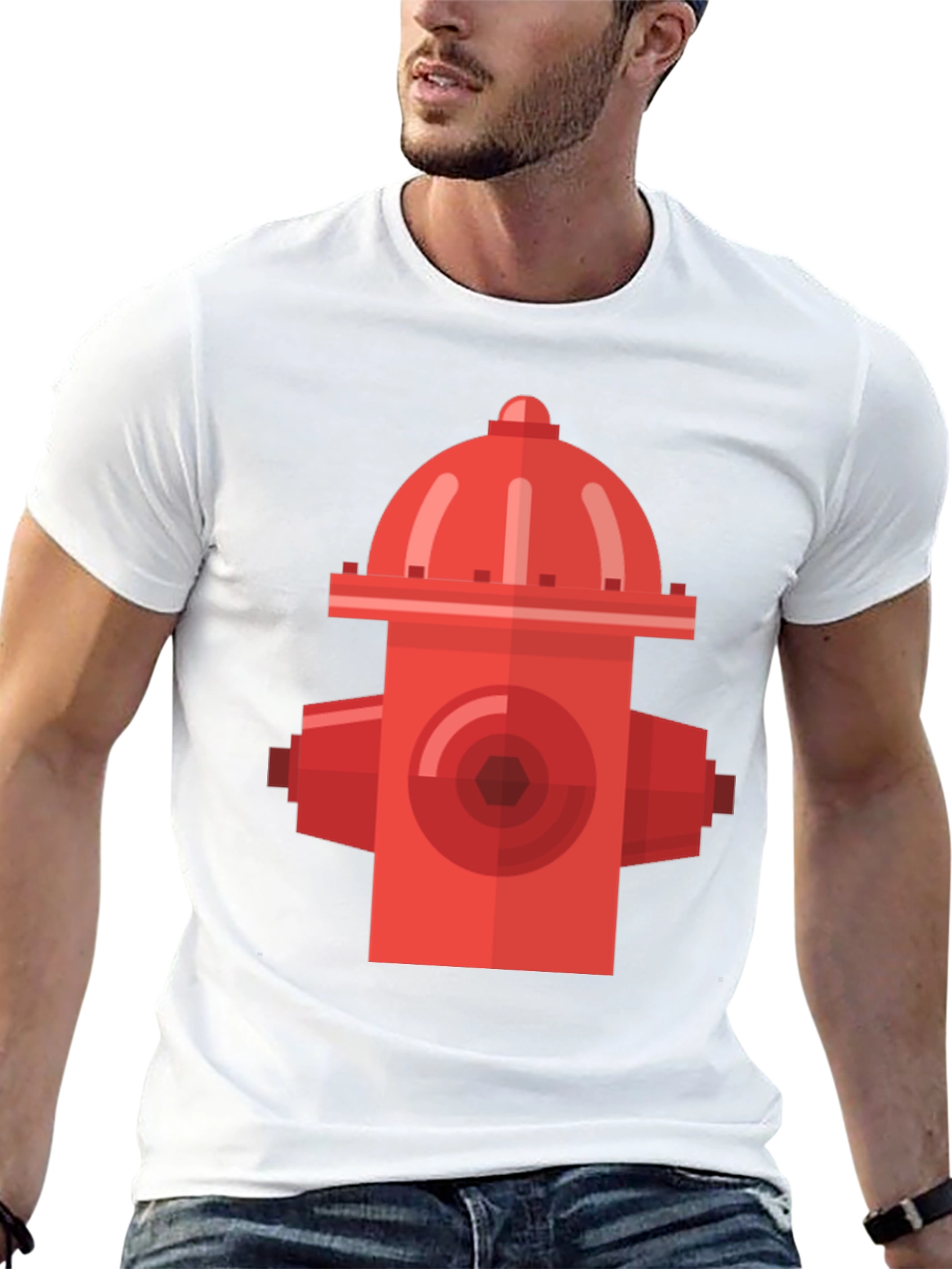 Retro Fire Hydrant Black T-Shirt - Urban Style