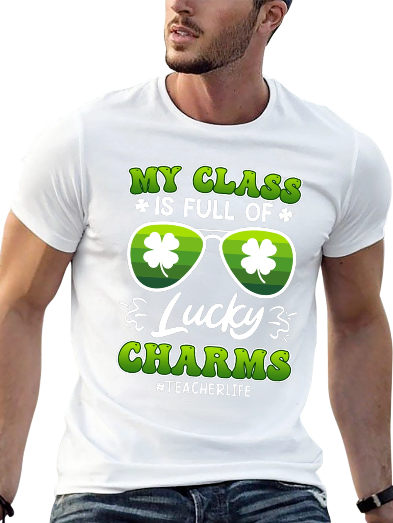 St. Patricks Day Teacher T-Shirt Lucky Charms