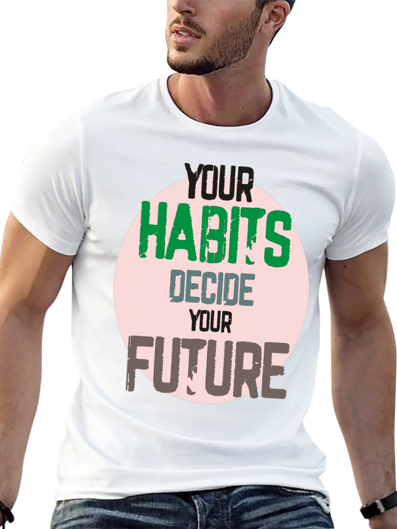 Habits Decide Future Graphic Tee - Black