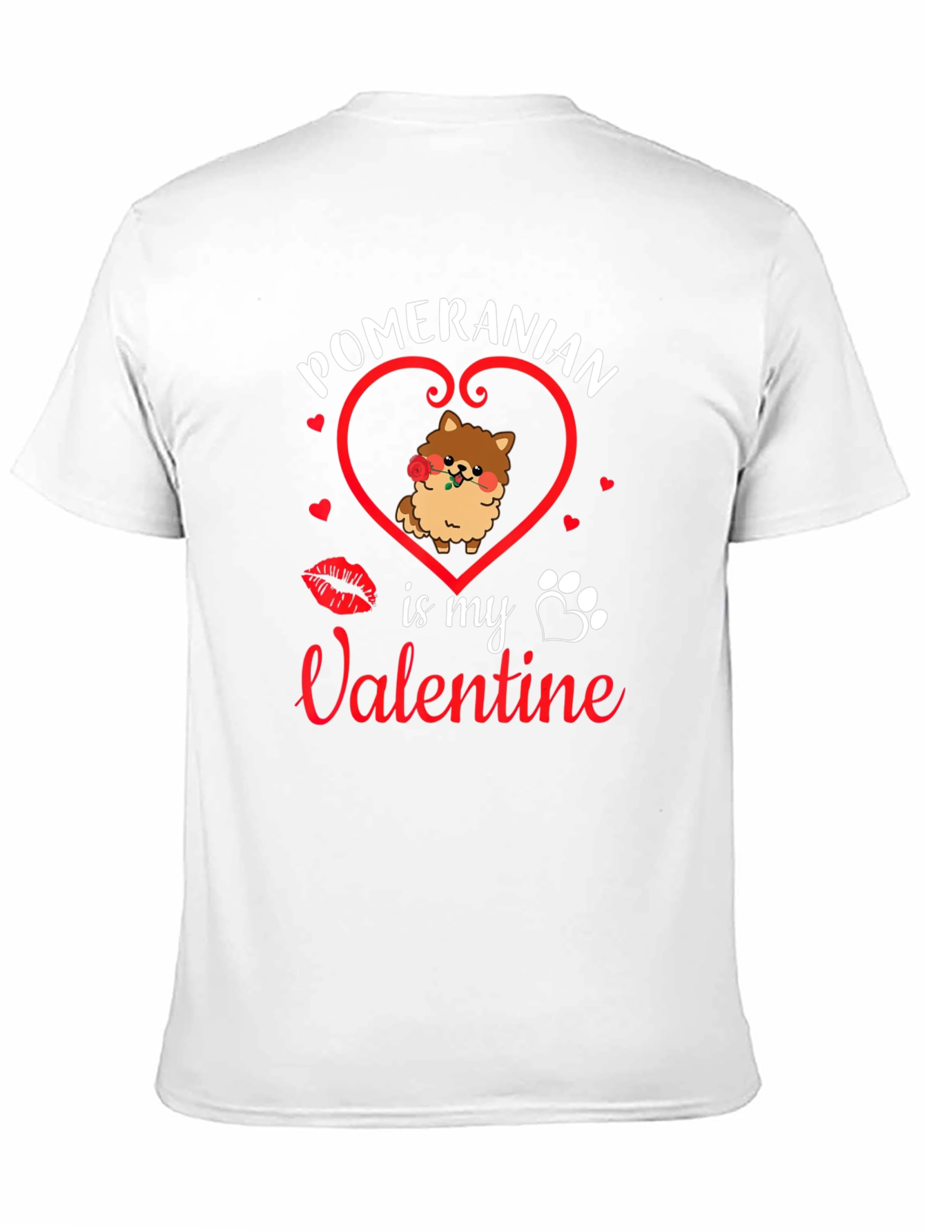 Pomeranian Valentines Day T-Shirt: Dog Lover Gift