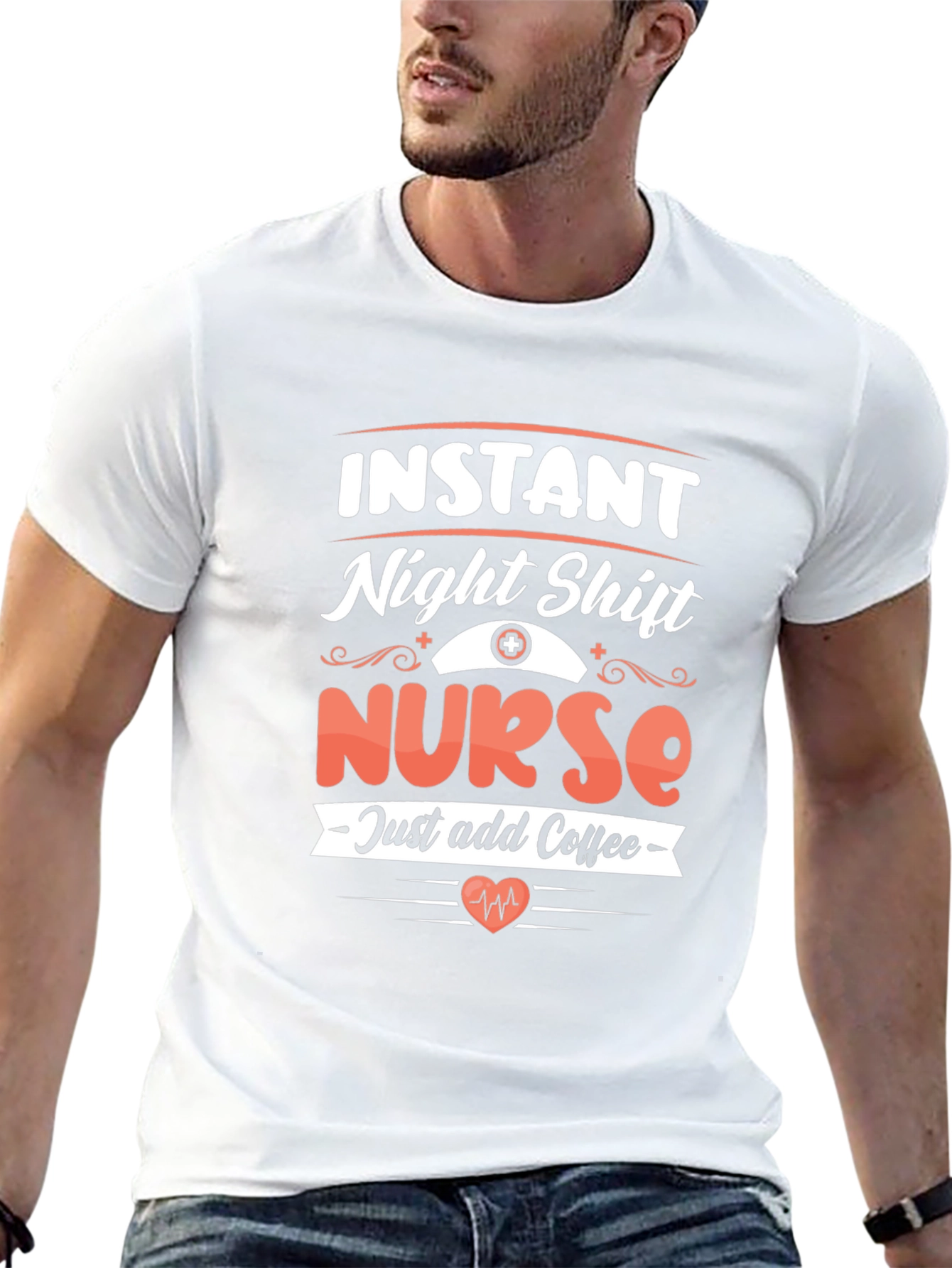 Instant Night Shift Nurse Add Coffee T-Shirt