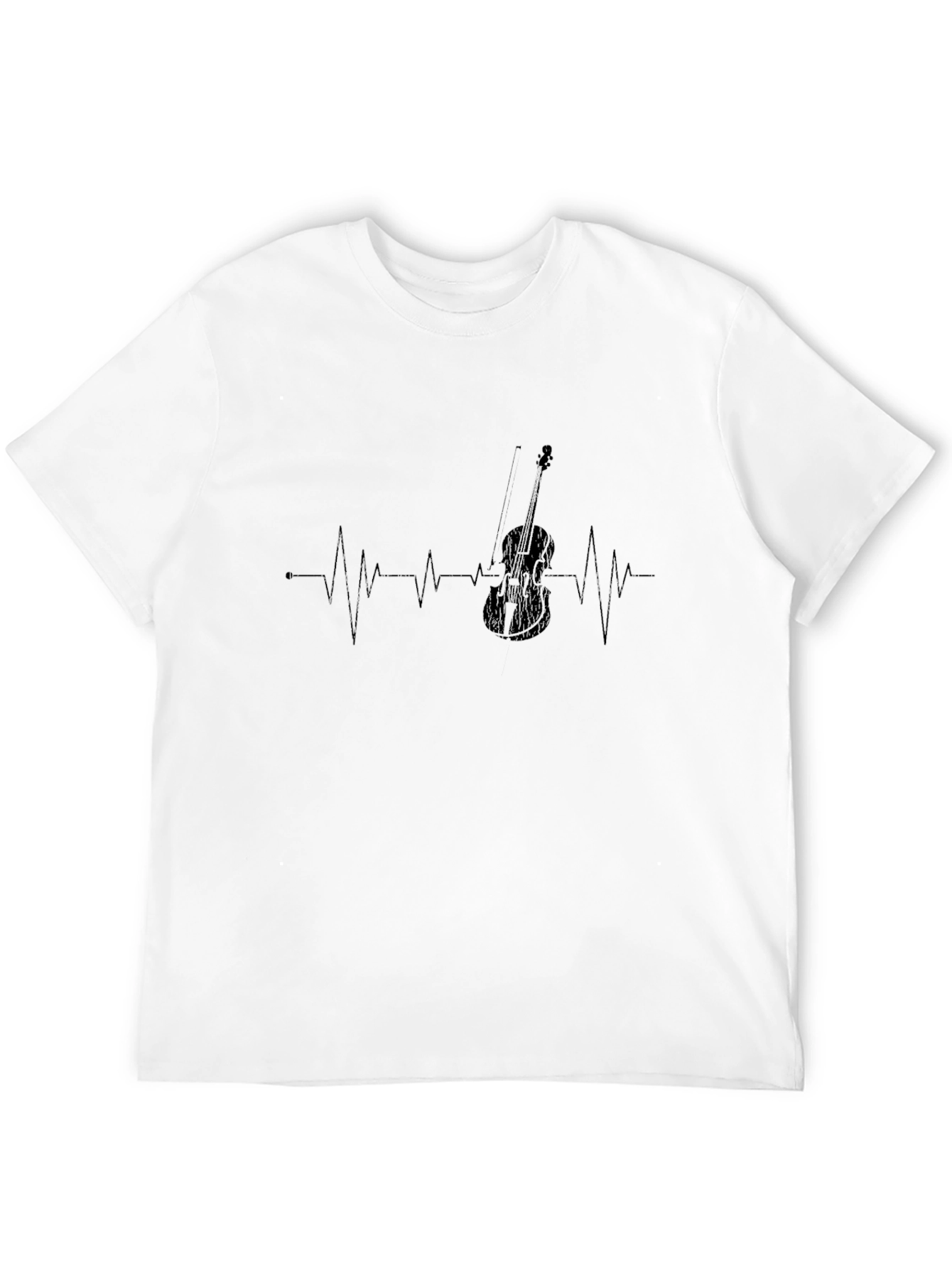 Violin Heartbeat T-Shirt - Music Lover Tee