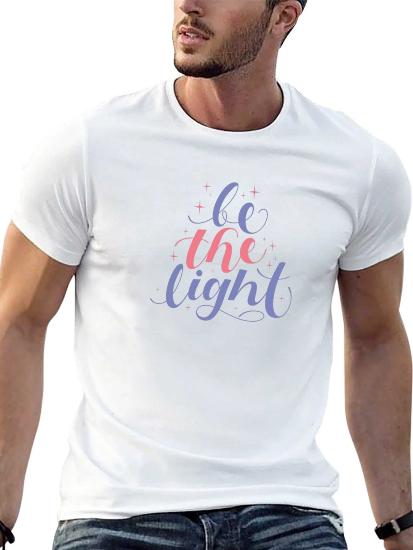 Be the Light Graphic T-Shirt - Stylish Cotton Tee