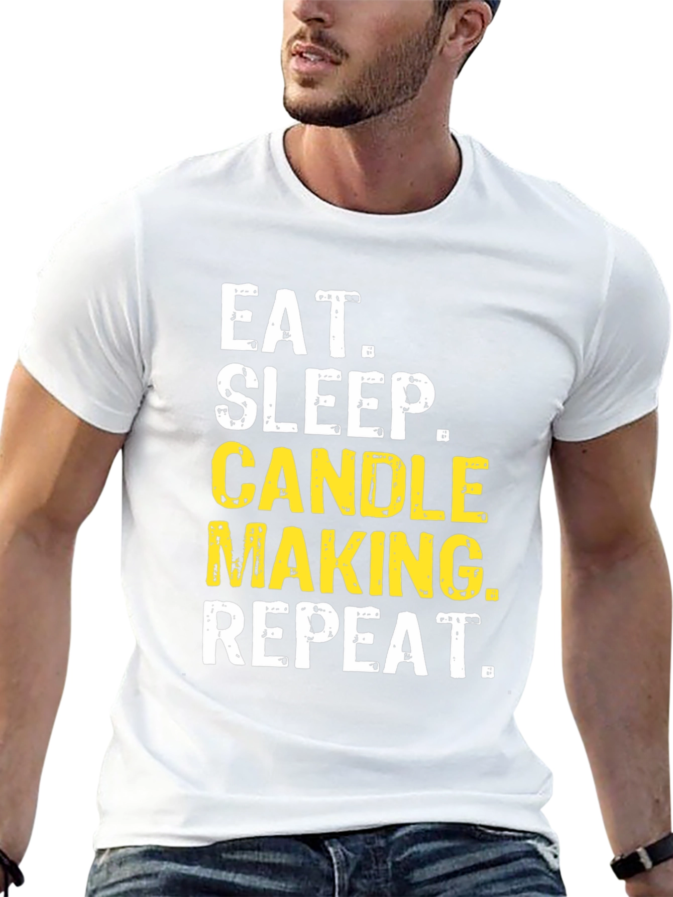 Eat Sleep Candle Making Repeat Black T-Shirt