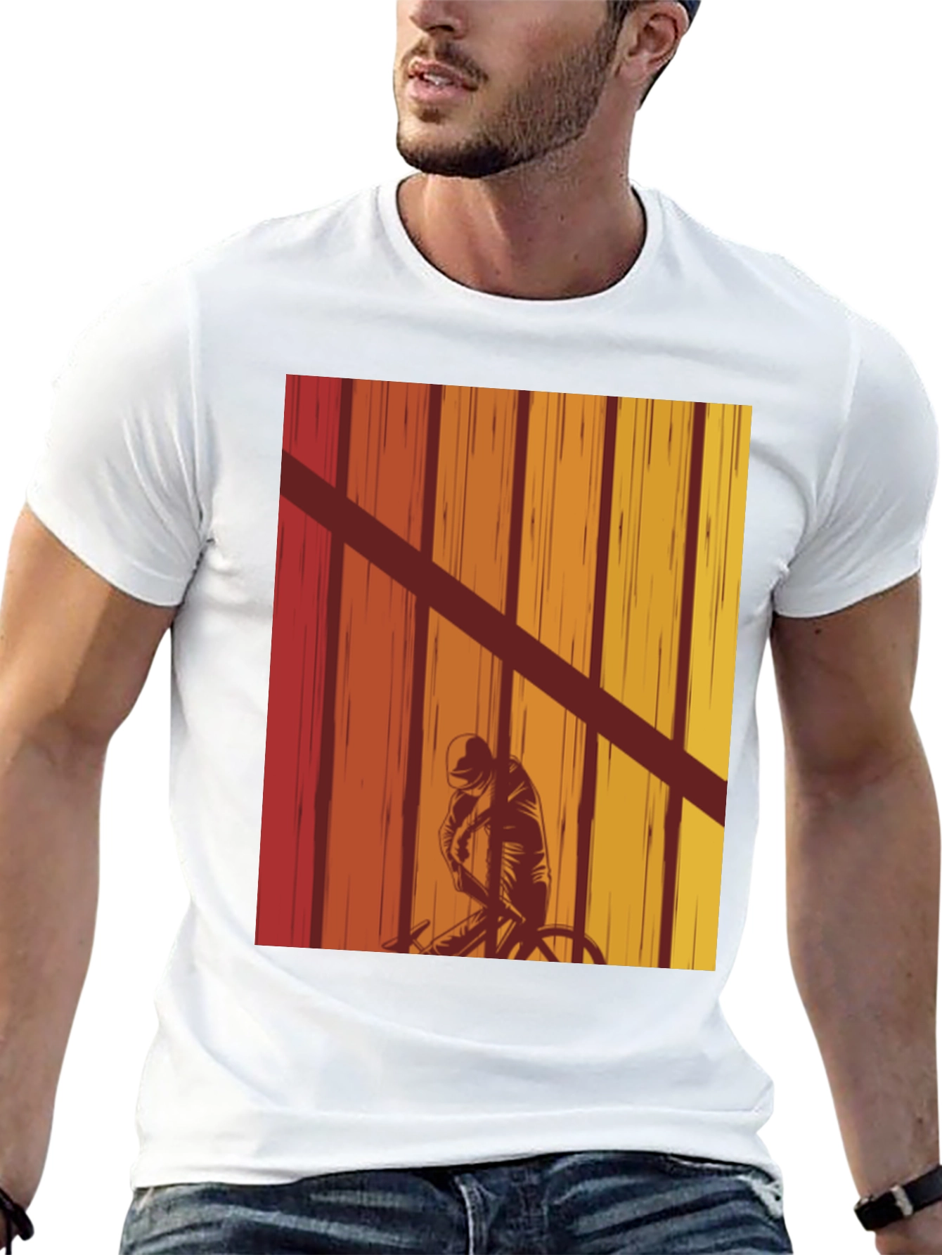 Retro Cyclist Graphic Tee