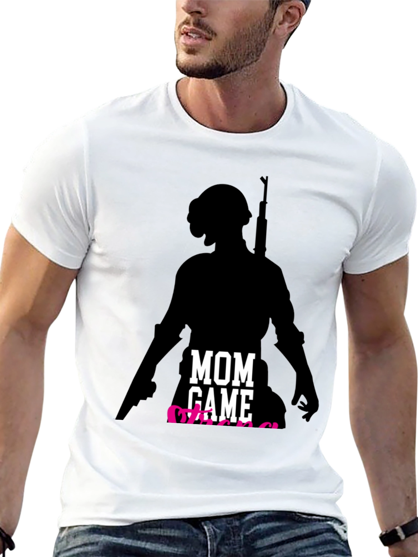 Mom Gamer T-Shirt - Player Silhouette
