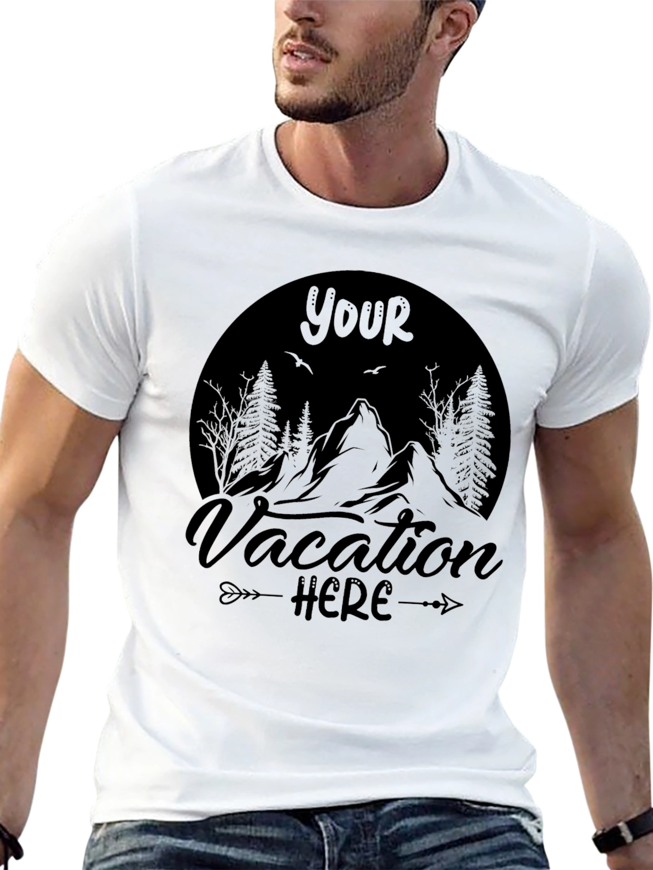 Vacation Here Graphic T-Shirt - Comfort & Style