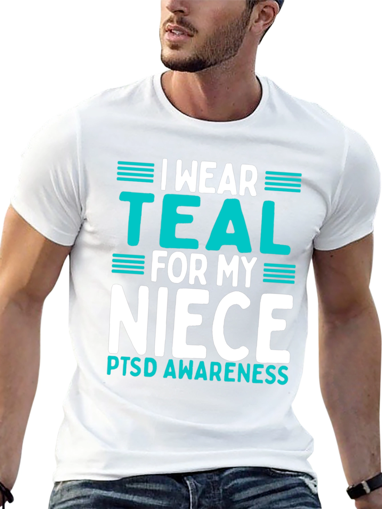 Teal for My Niece PTSD Awareness T-Shirt