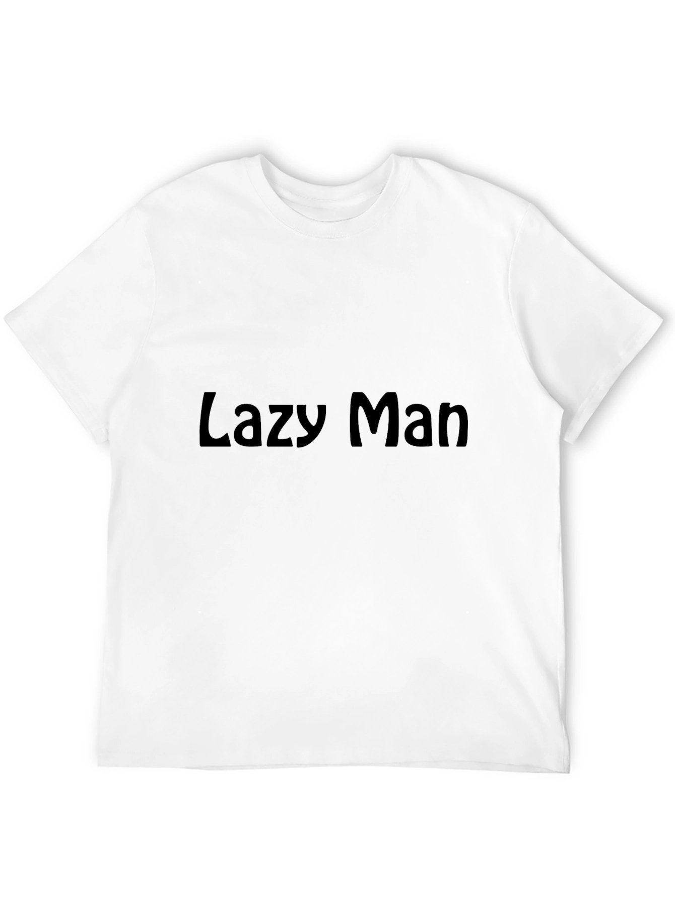 Lazy Man Black T-Shirt