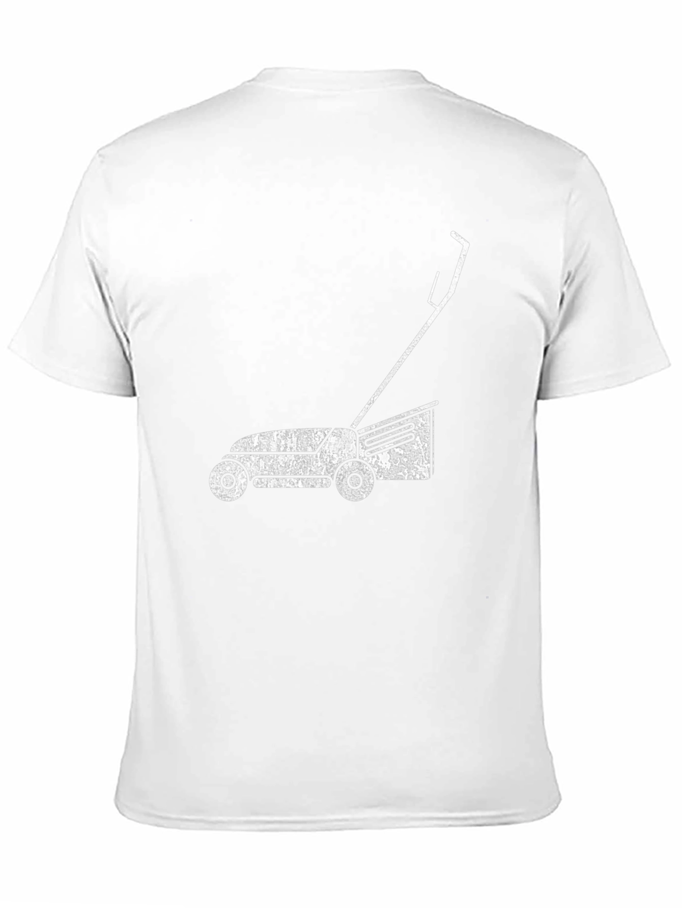 Lawn Mower Graphic Tee - Black Cotton T-Shirt