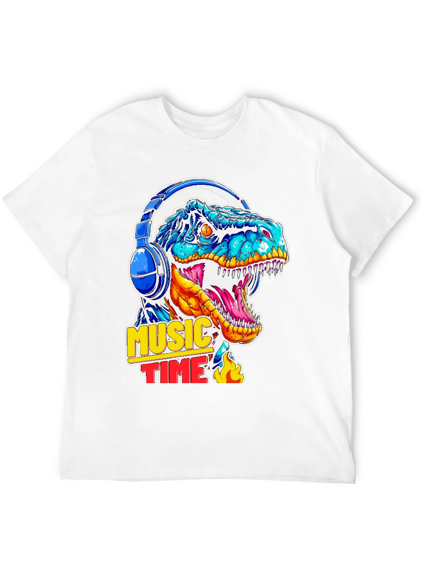 Dino Music Time Graphic T-Shirt
