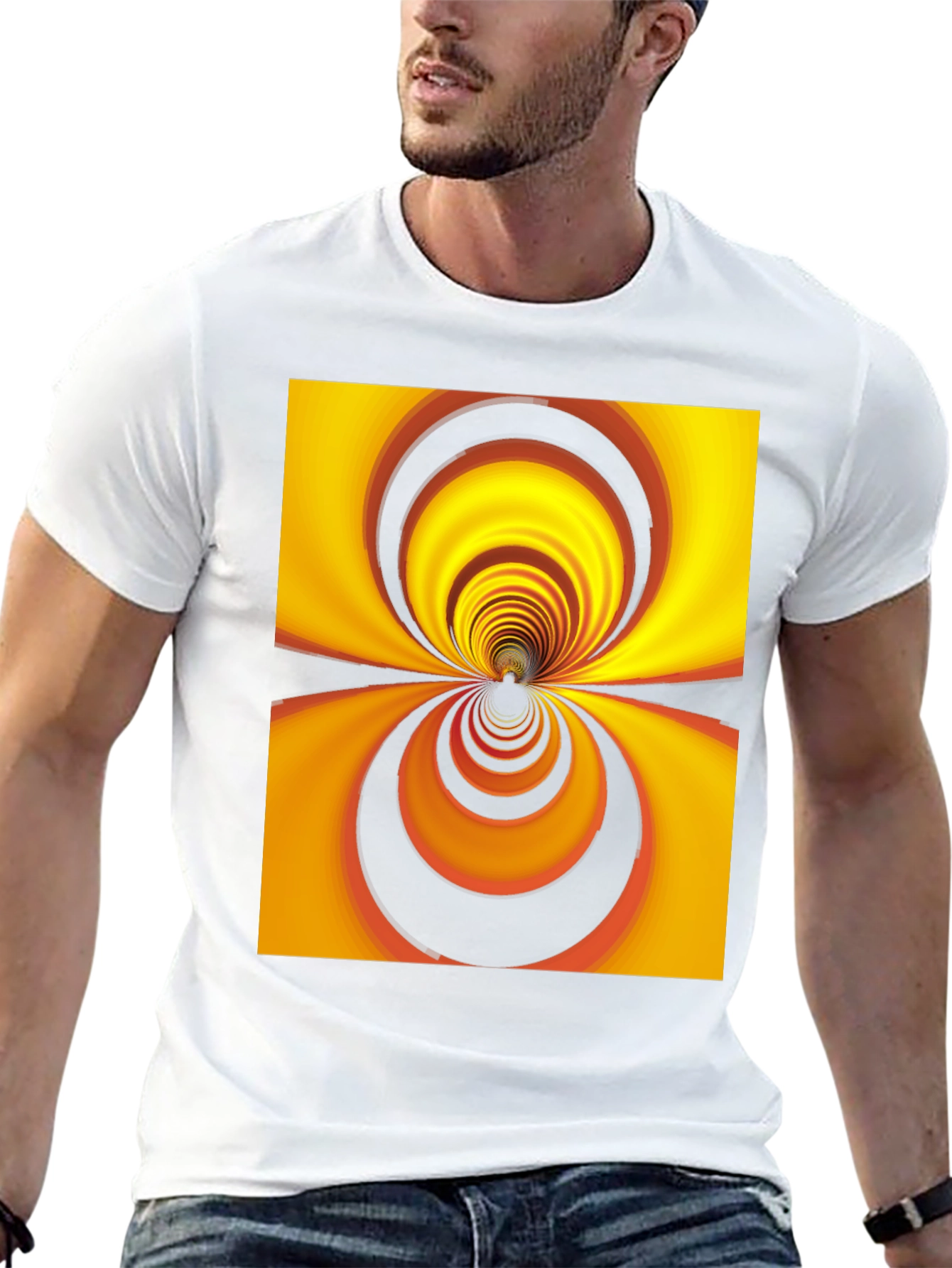 Optical Illusion Black T-Shirt