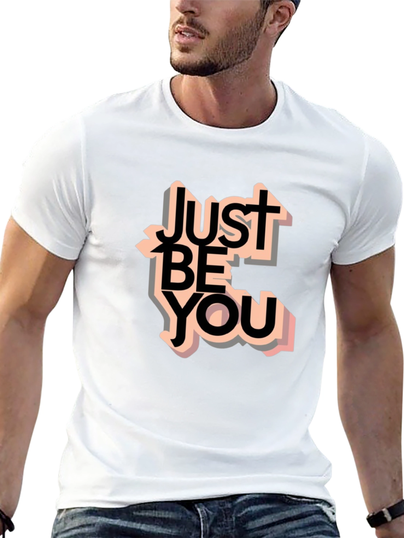 Just Be You T-Shirt - Black Graphic Tee