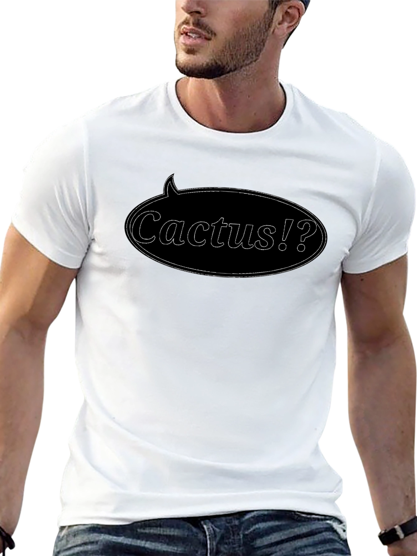 Cactus?! Graphic Tee - Black