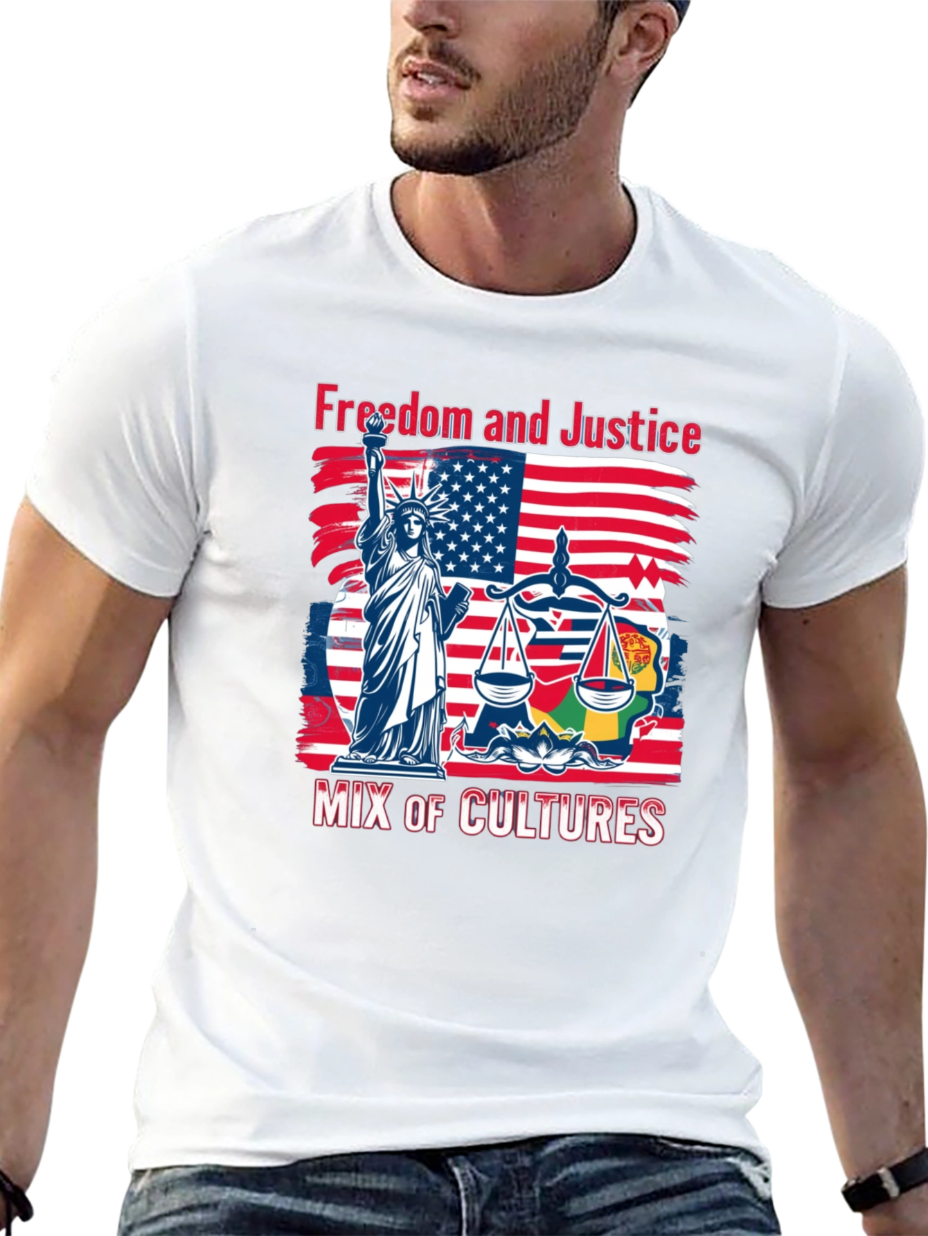 Freedom and Justice Mix of Cultures T-Shirt
