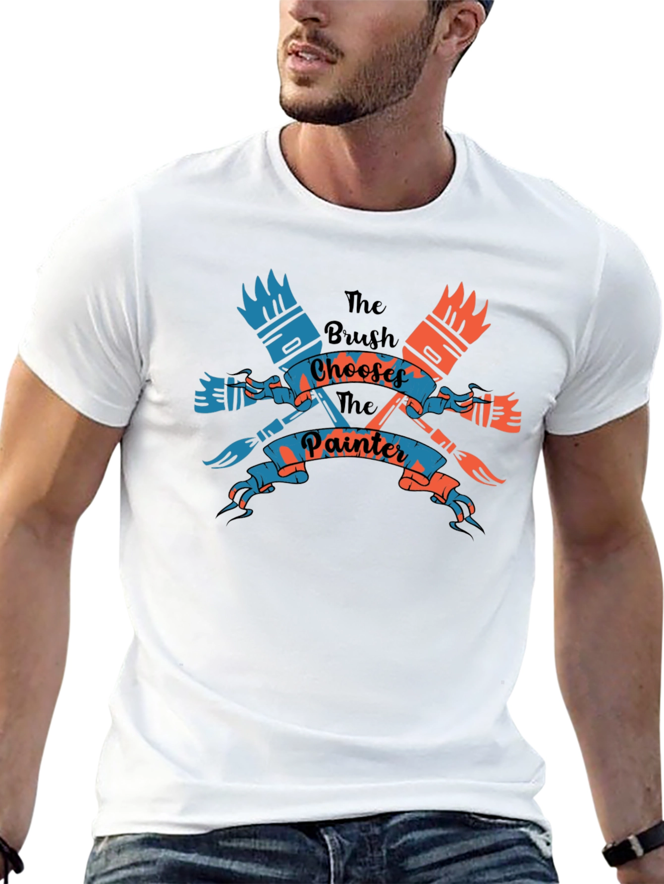The Brush Chooses The Painter Black T-Shirt