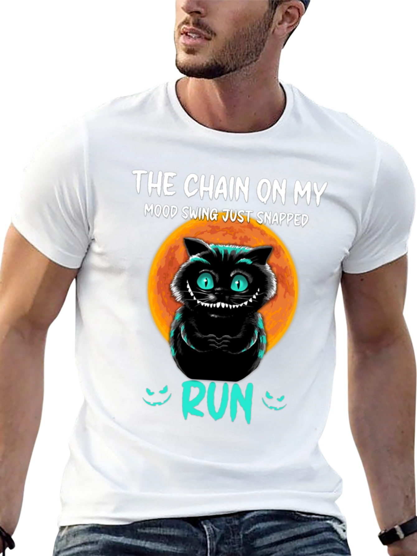 Mood Swing Cat T-Shirt - Run