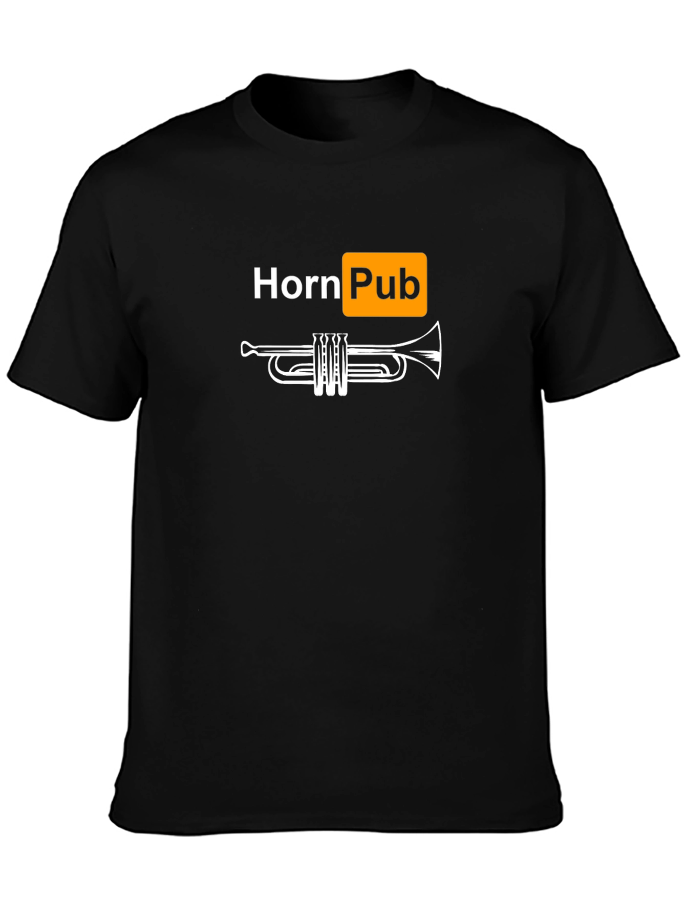 Horn Pub Black Graphic Tee