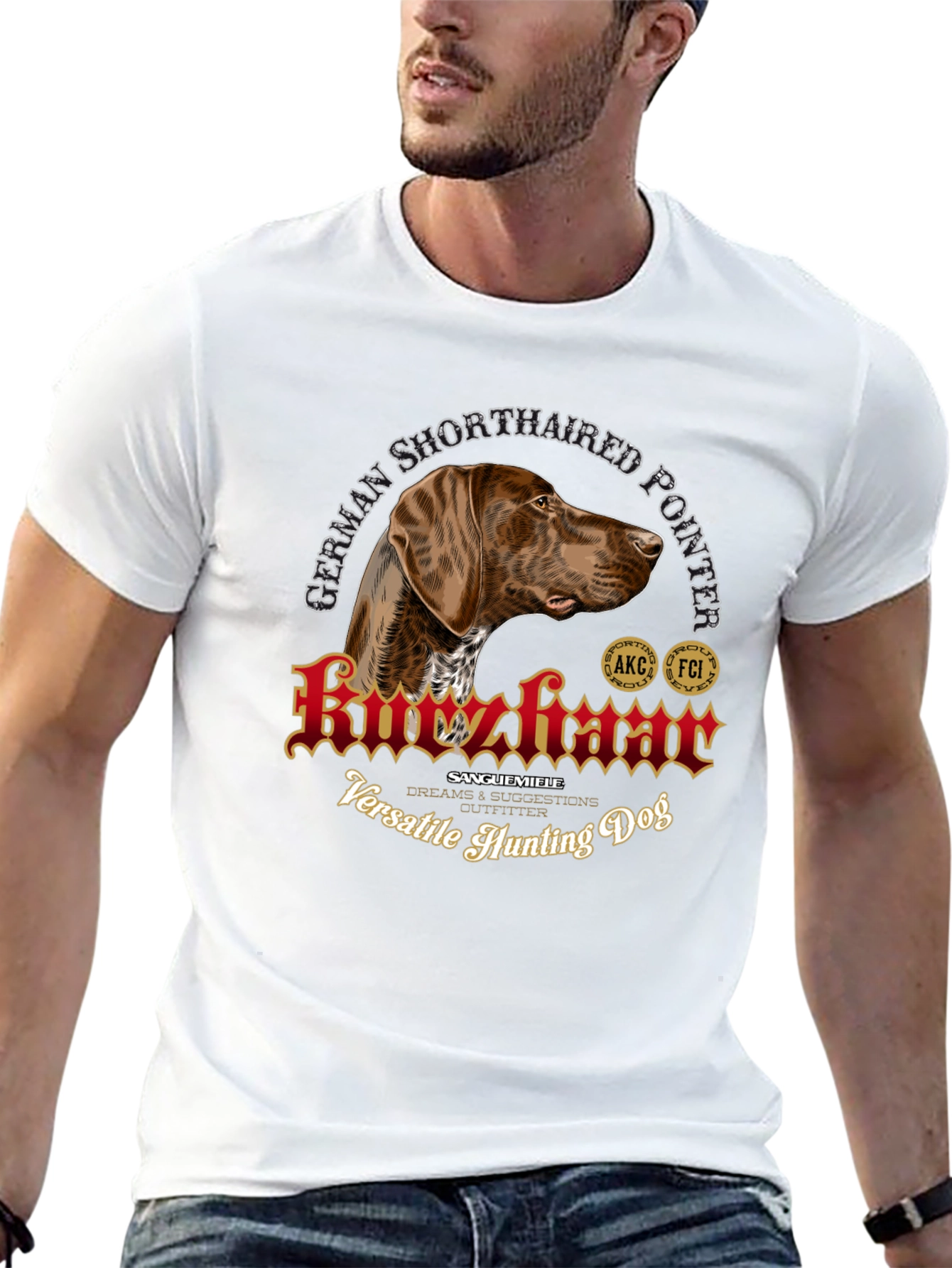 German Shorthaired Pointer Hunting Dog T-Shirt