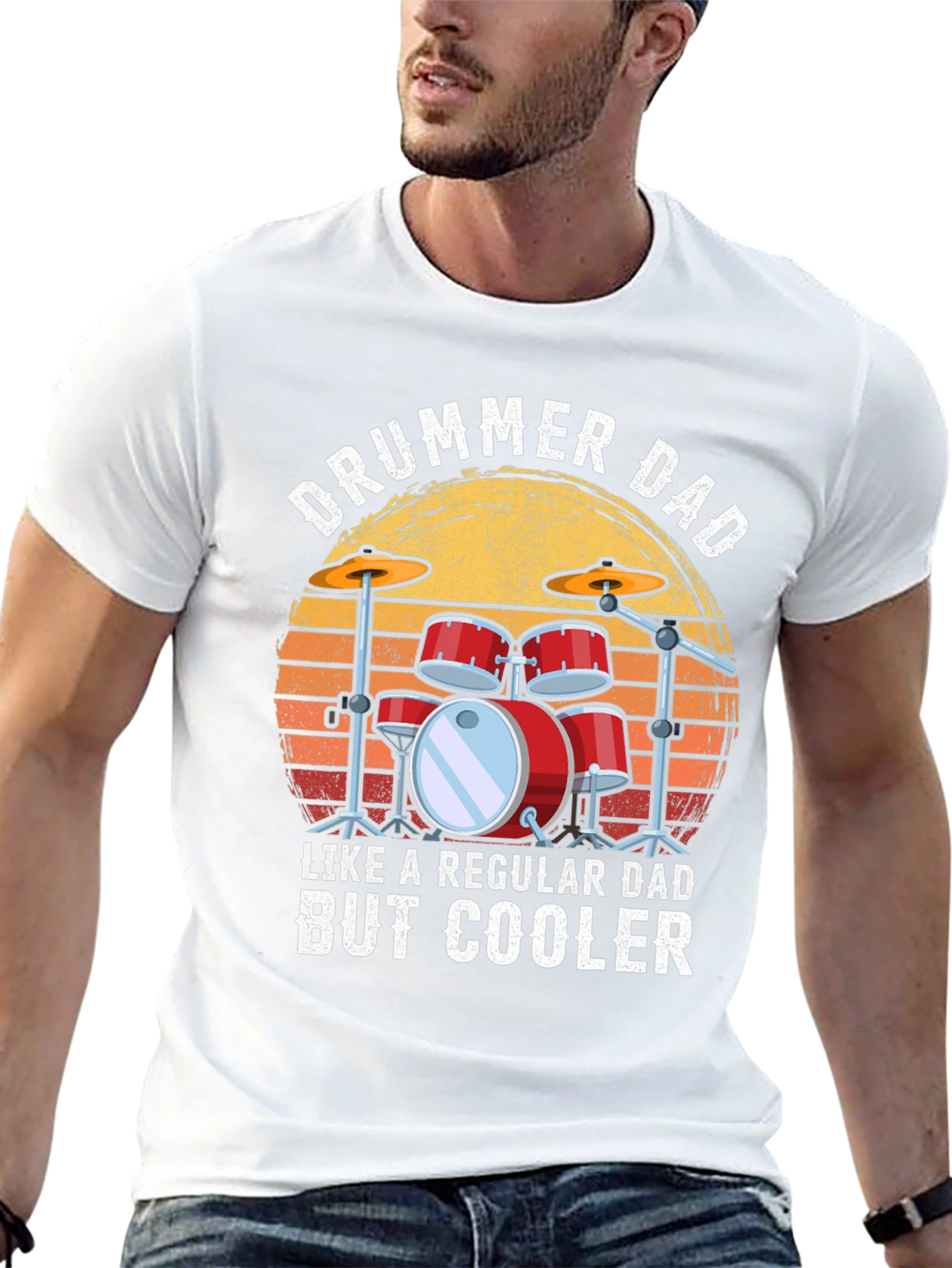 Drummer Dad T-Shirt - Cool Dad Gift
