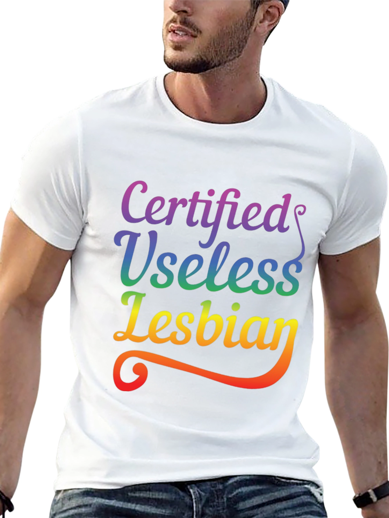 Certified Useless Lesbian Pride T-Shirt