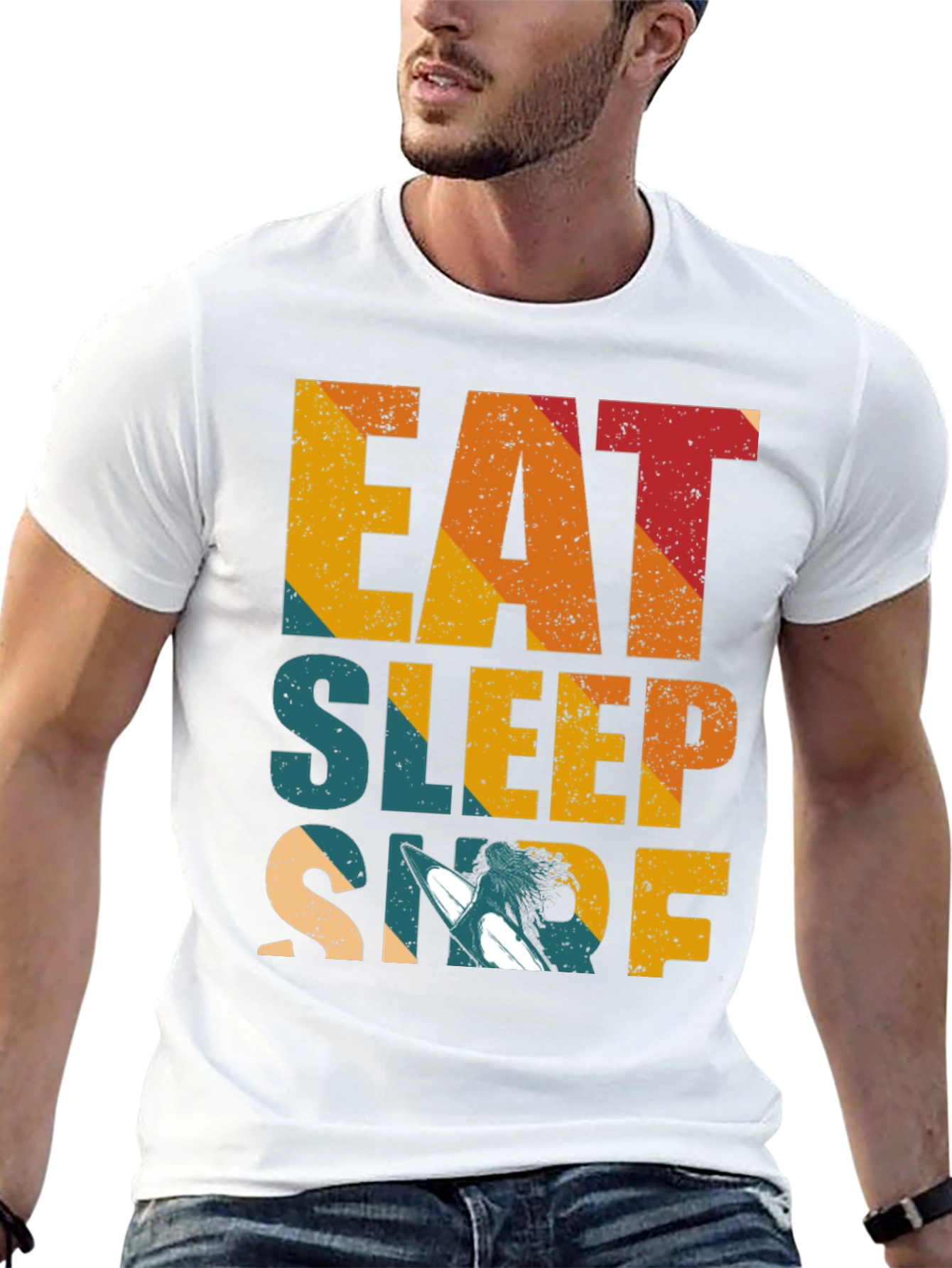 Eat Sleep Surf T-Shirt - Surfing Lifestyle Tee