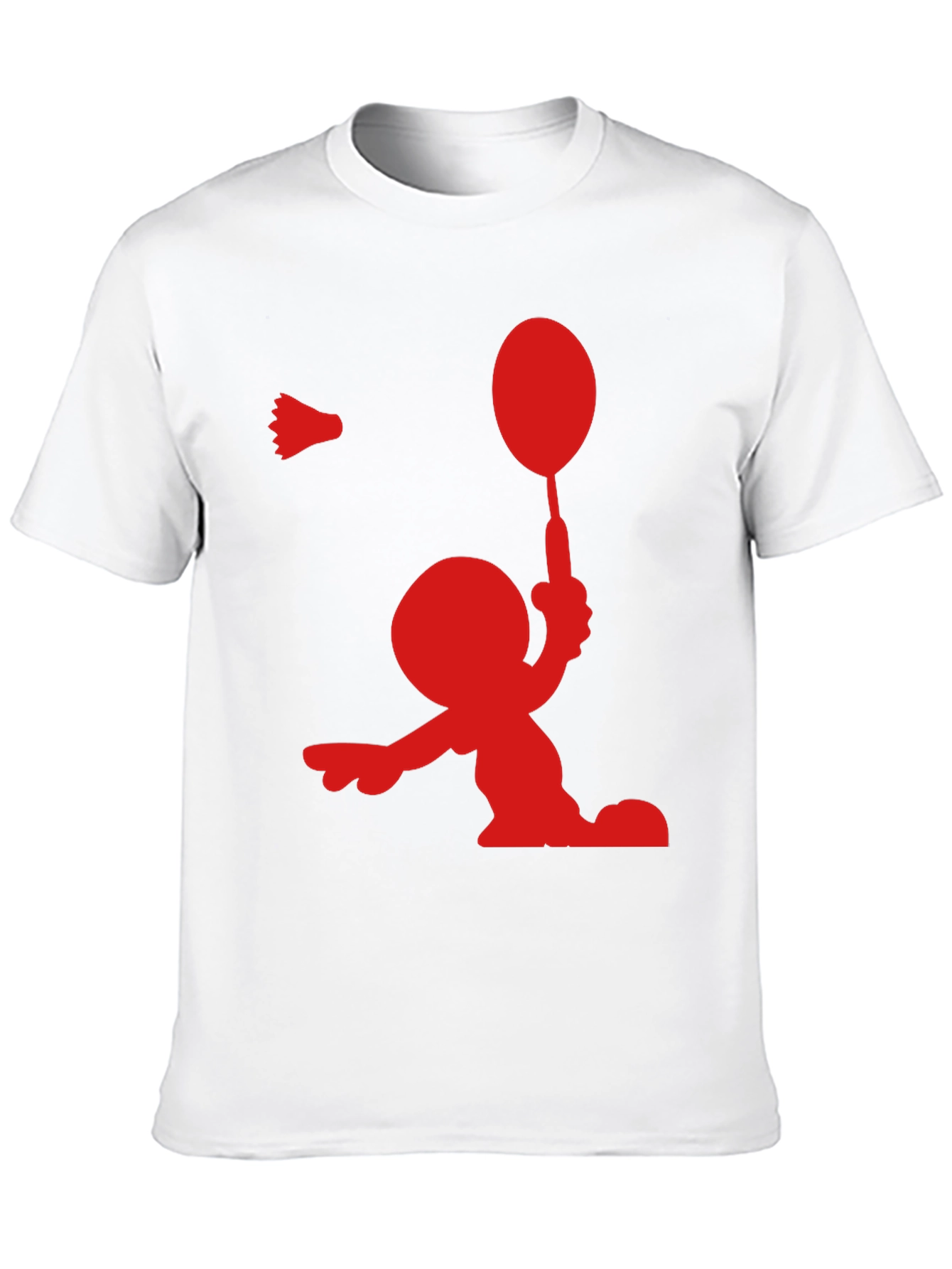 Badminton Player Graphic Tee - Sporty Stylish Shirt