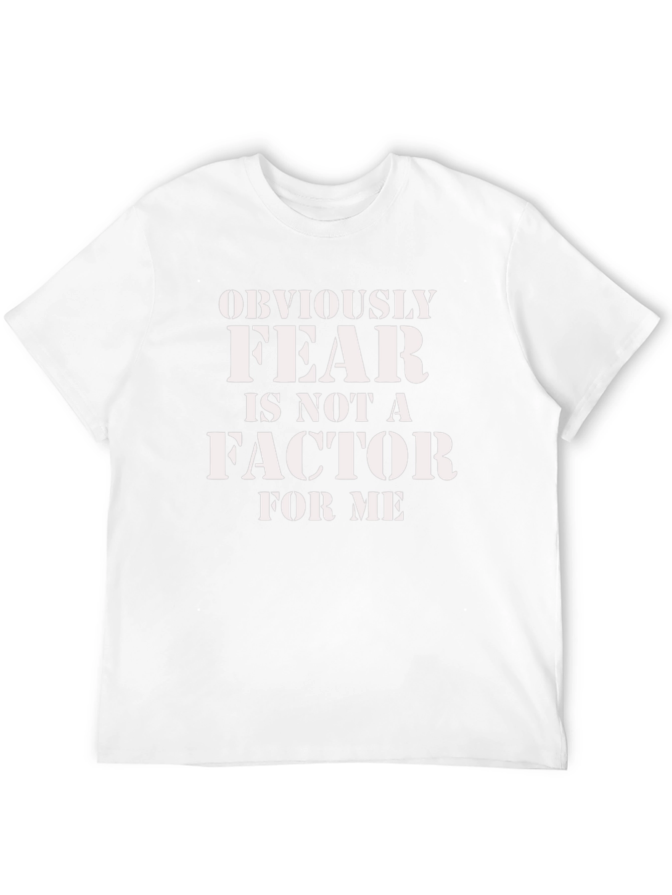 Fear is Not a Factor Black Graphic Tee