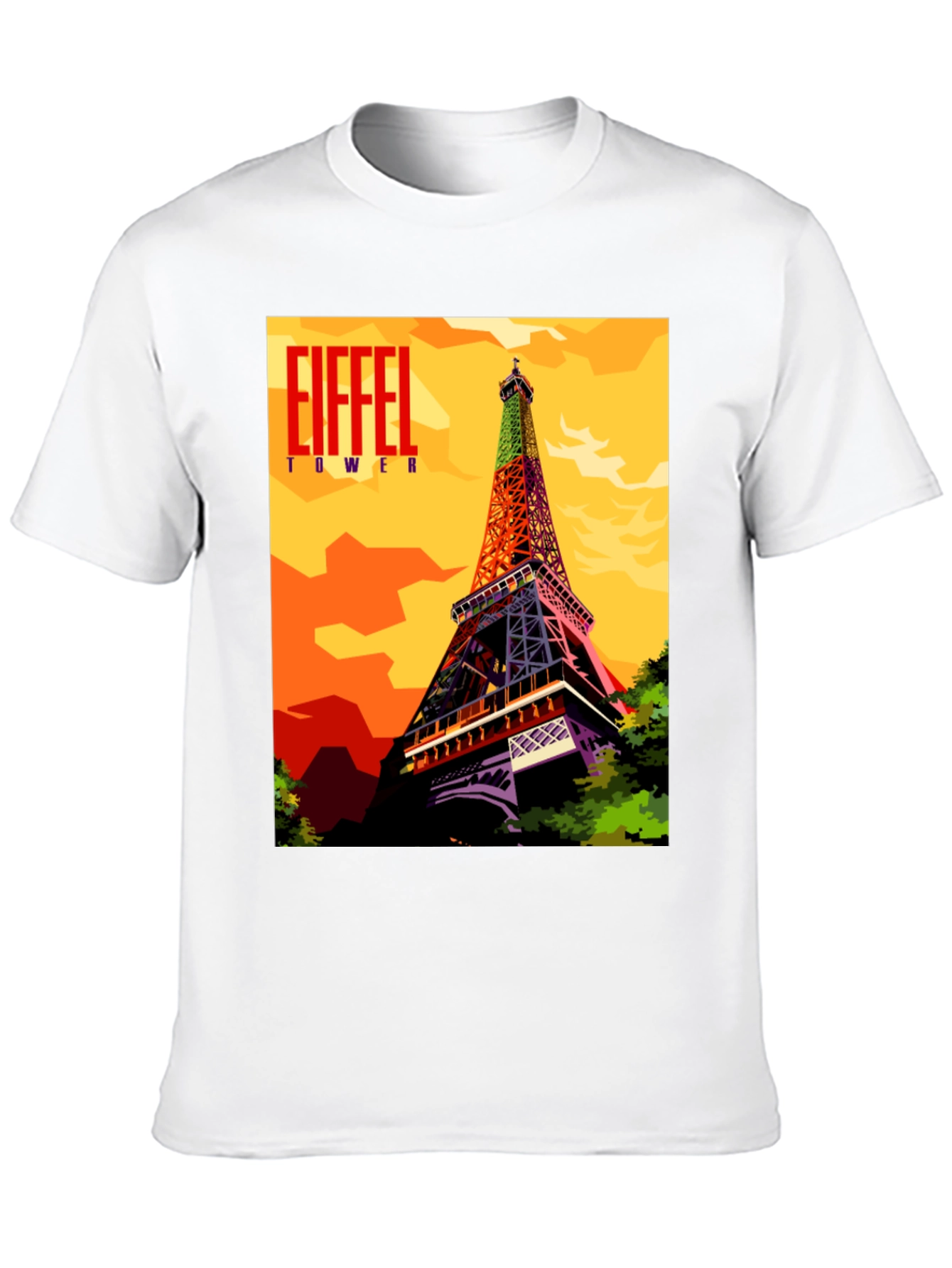 Eiffel Tower Graphic Tee - Parisian Landmark Design
