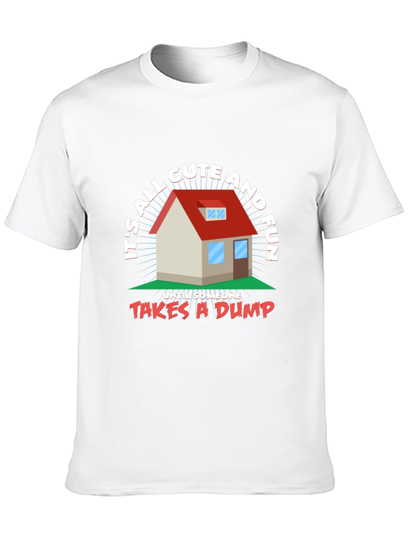 Funny House Graphic T-Shirt
