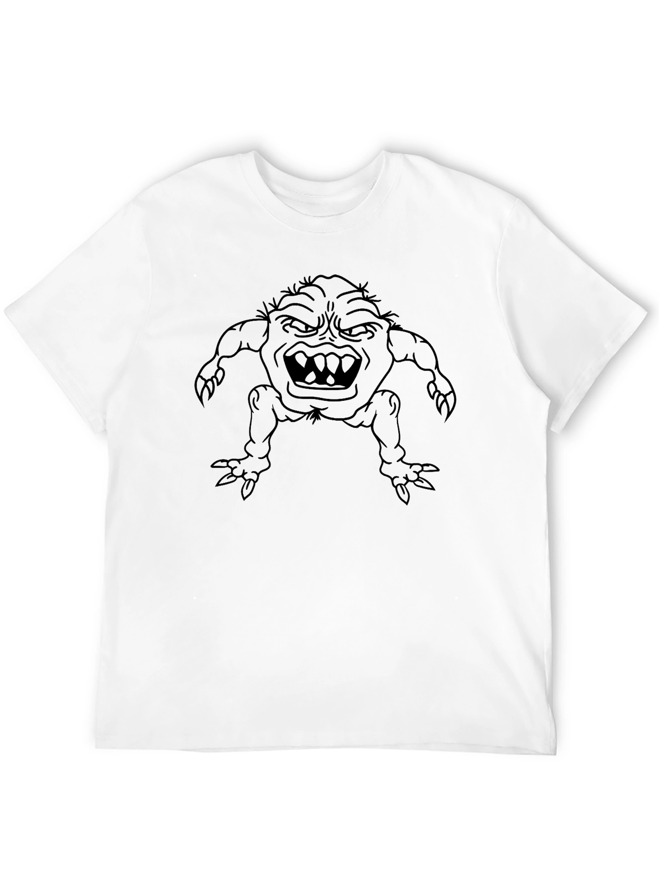 Monster Graphic Black T-Shirt - Unique Design