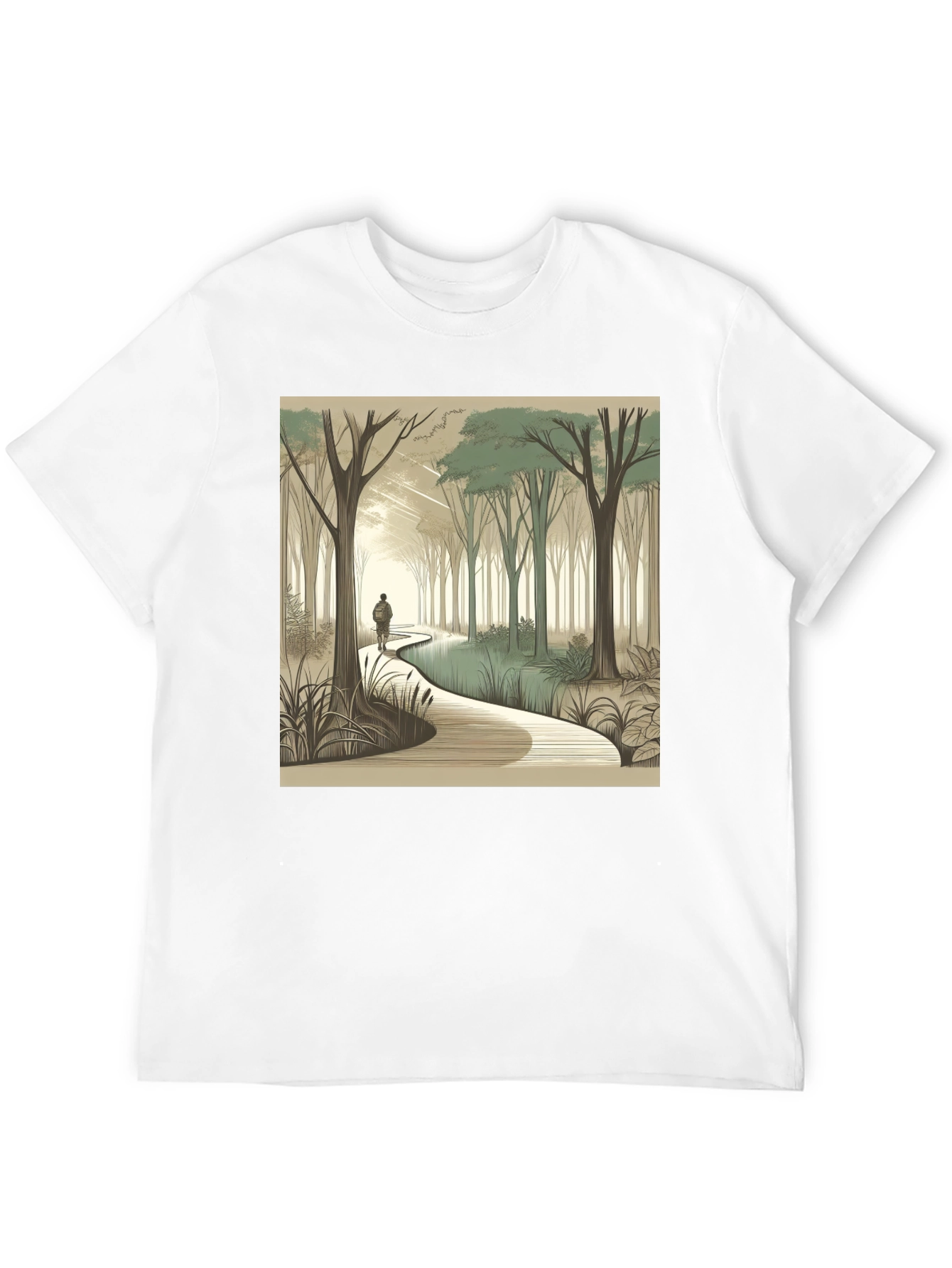 Nature Walk Graphic Tee - Black