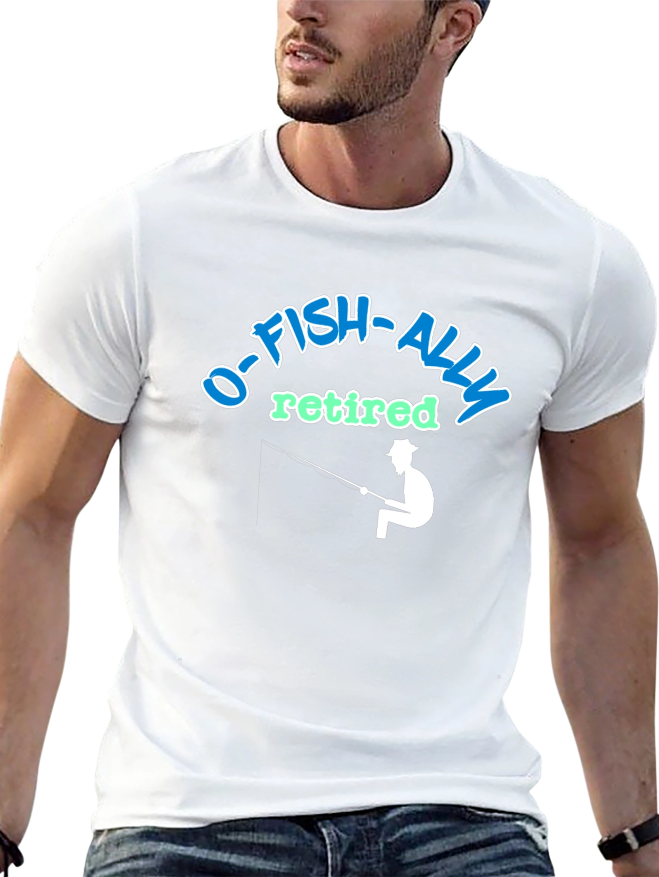 O-FISH-ALLY Retired Fishing T-Shirt