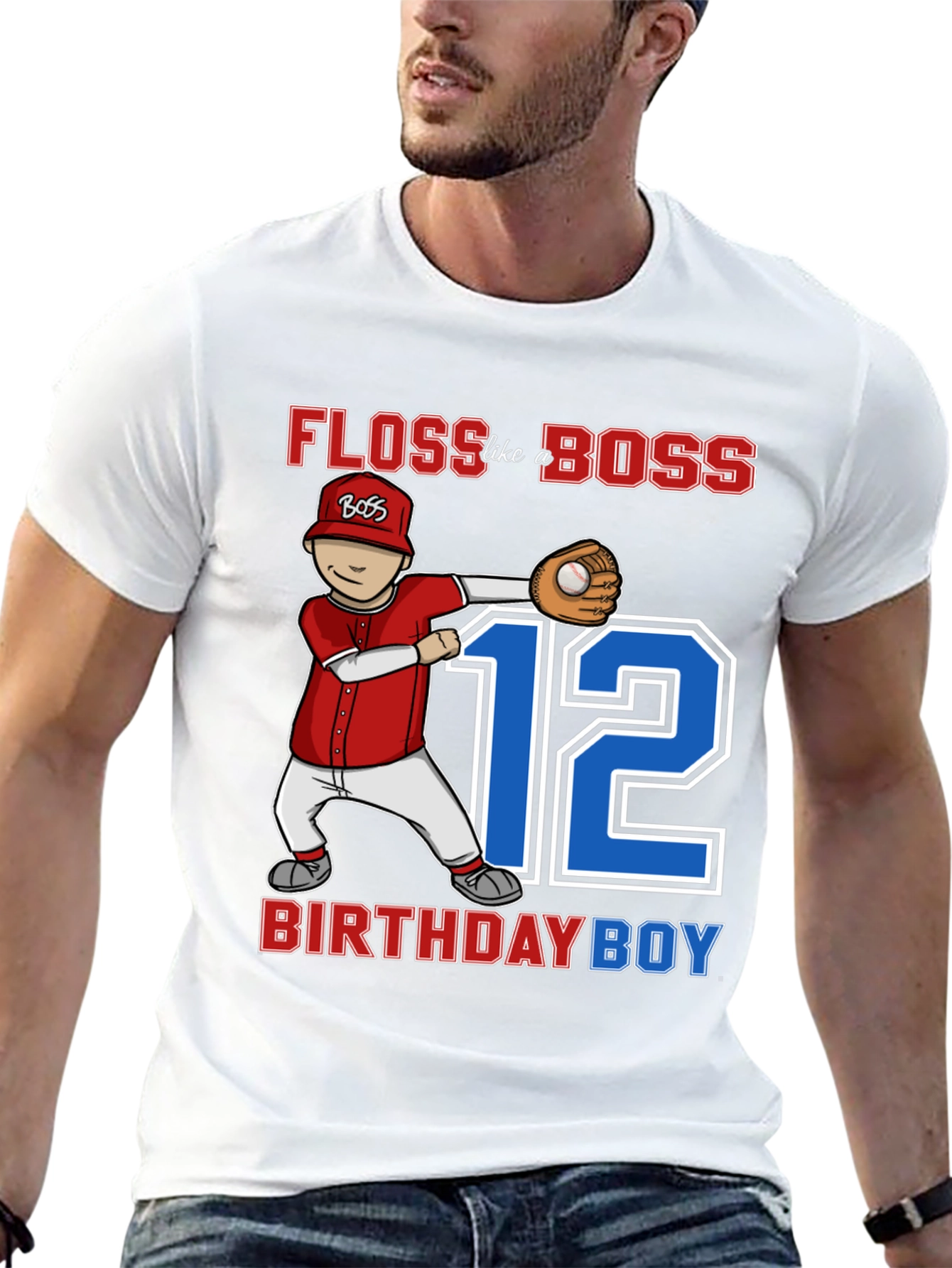 Floss Like a Boss 12th Birthday Boy T-Shirt