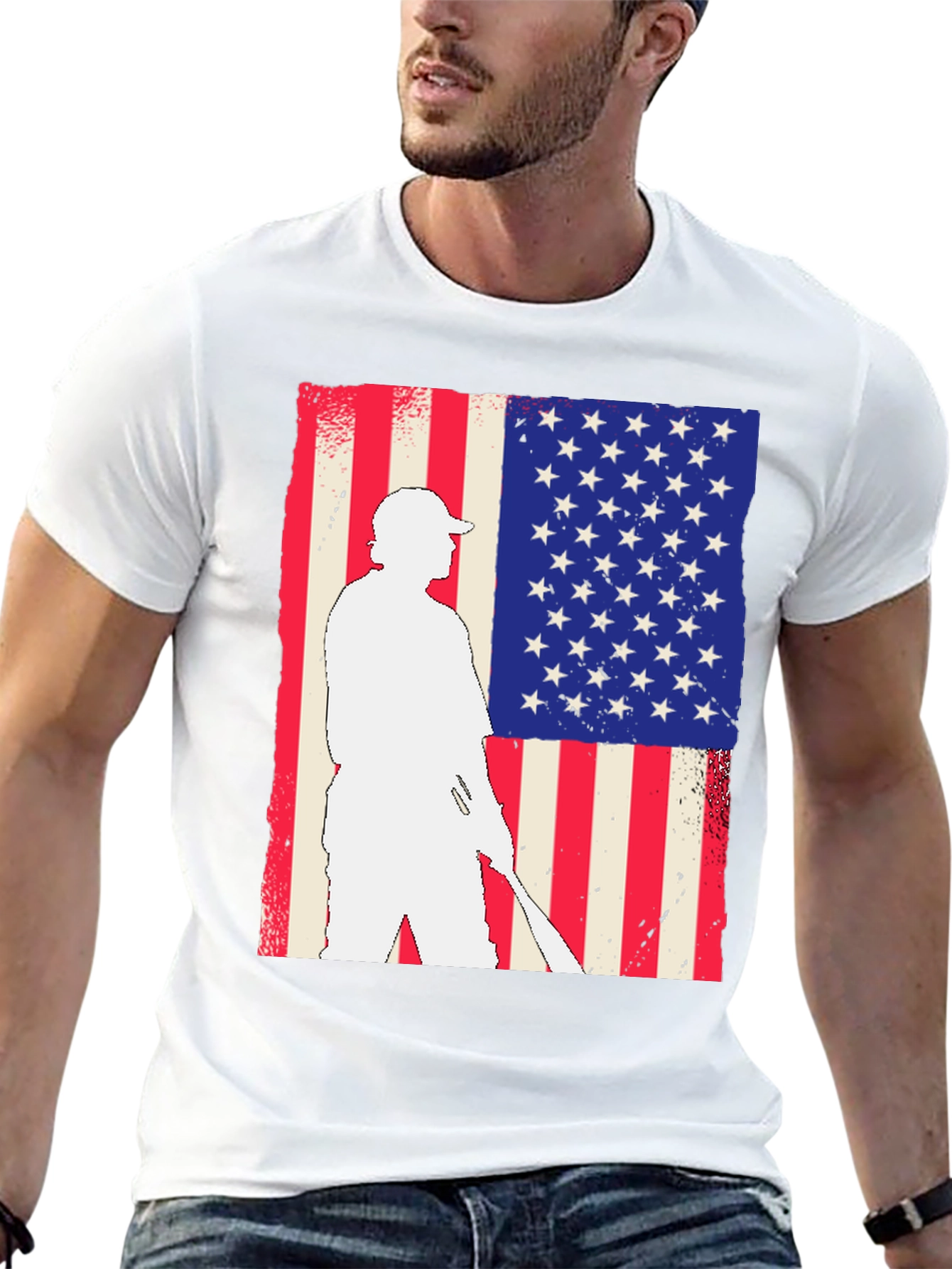 American Golfer Flag Graphic Tee