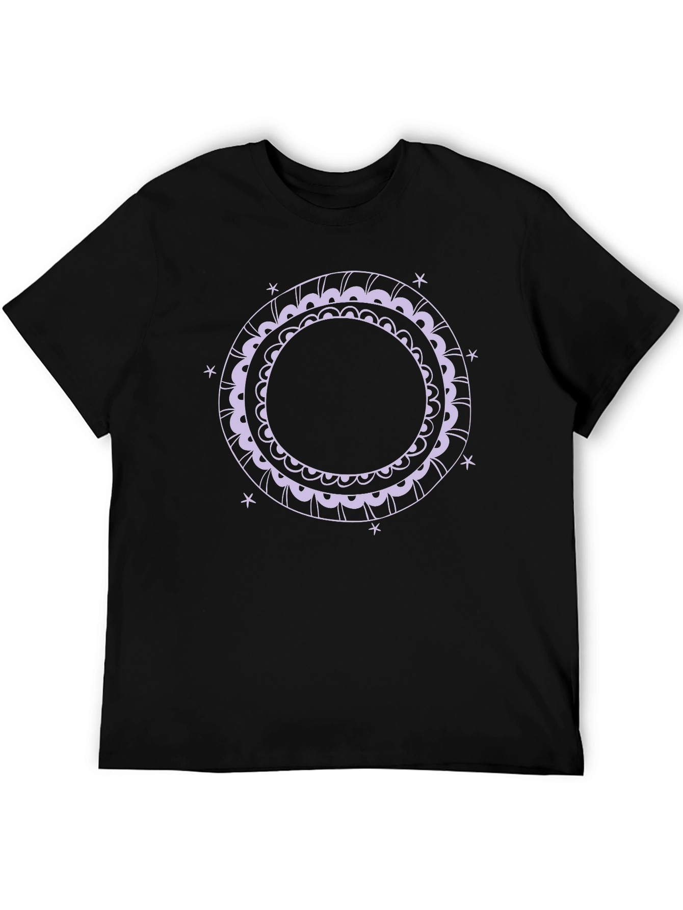 Cosmic Mandala Black T-Shirt