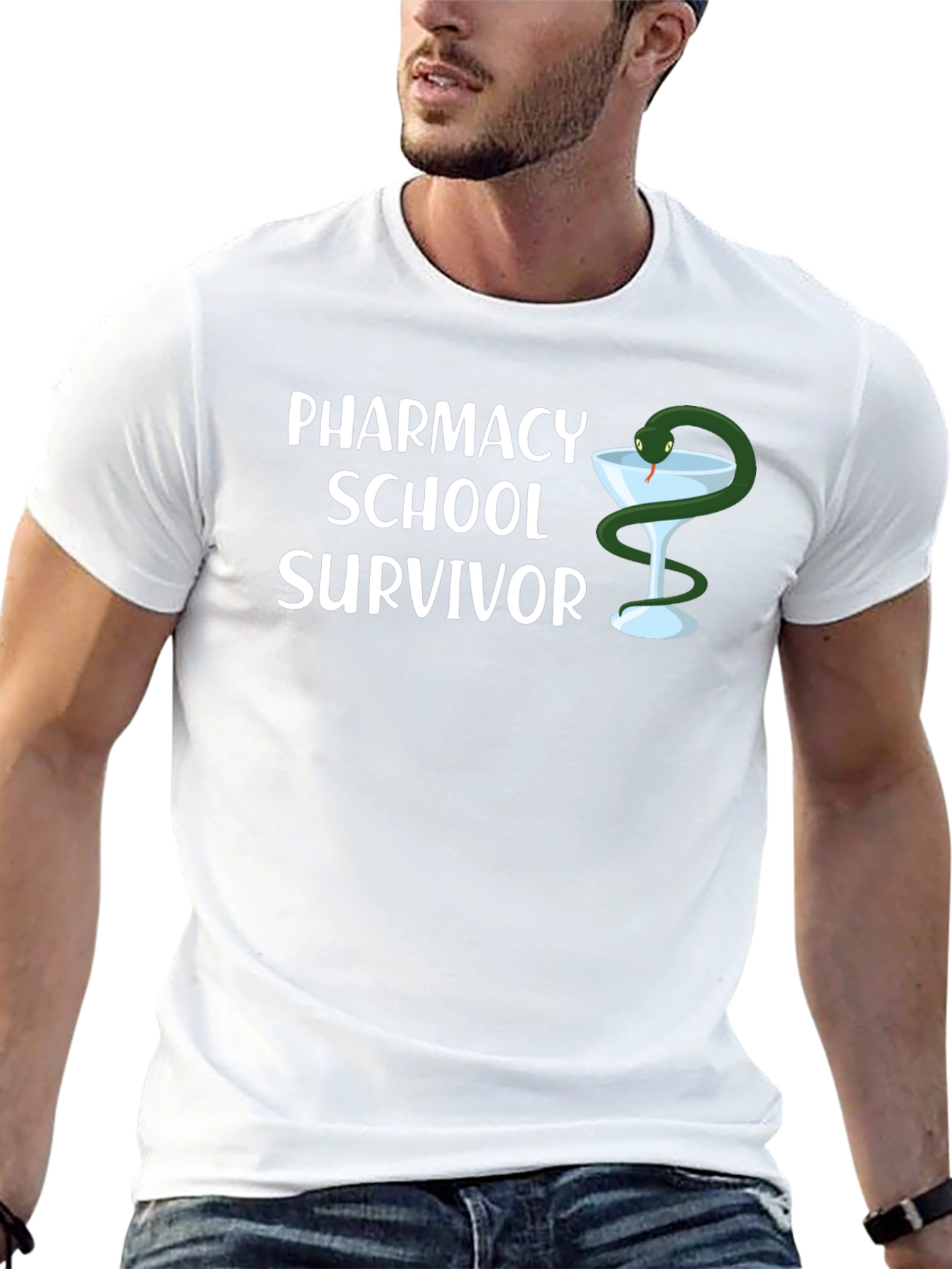 Pharmacy School Survivor Graphic Tee
