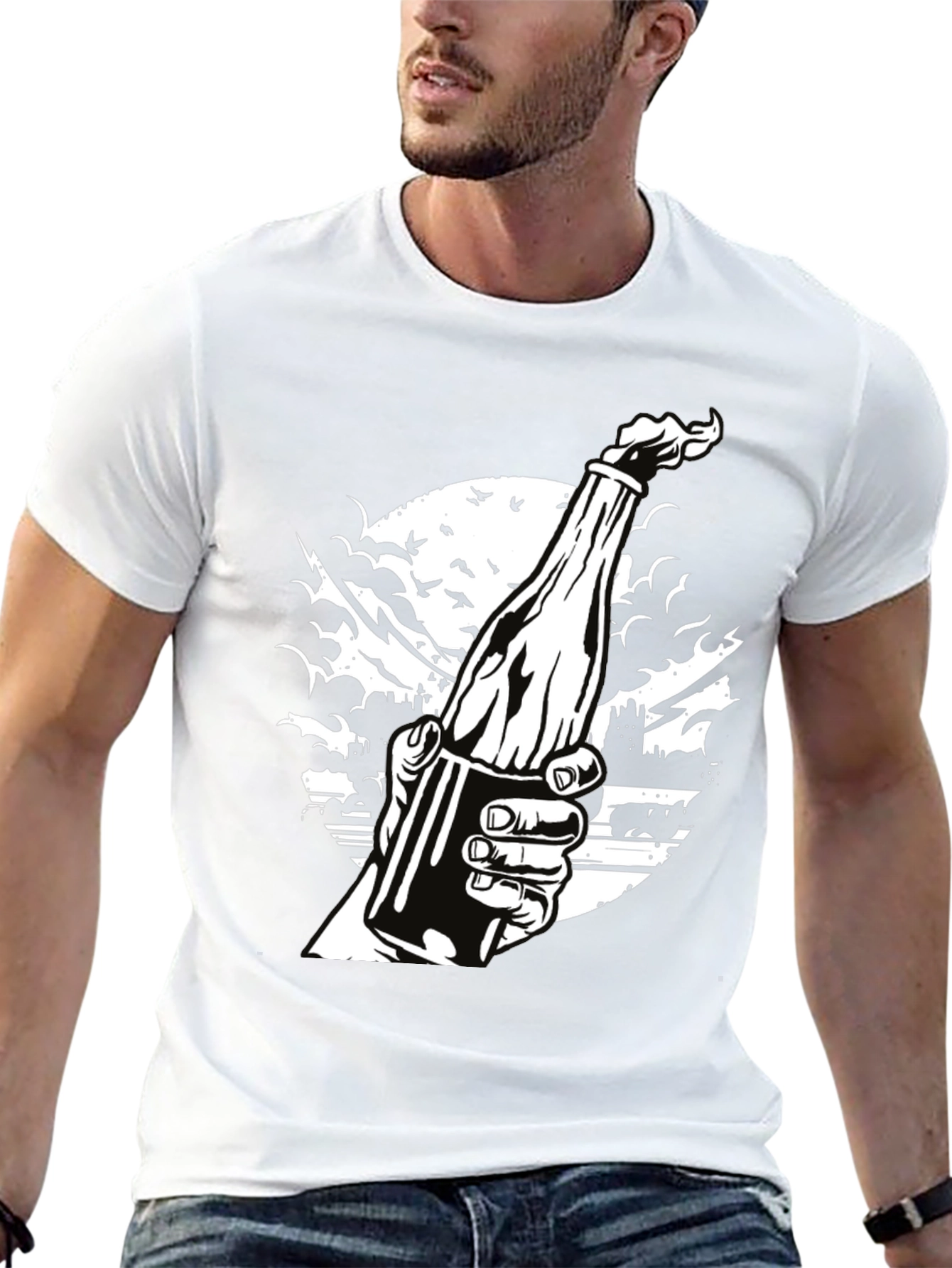 Molotov Cocktail T-Shirt - Protest Art Tee