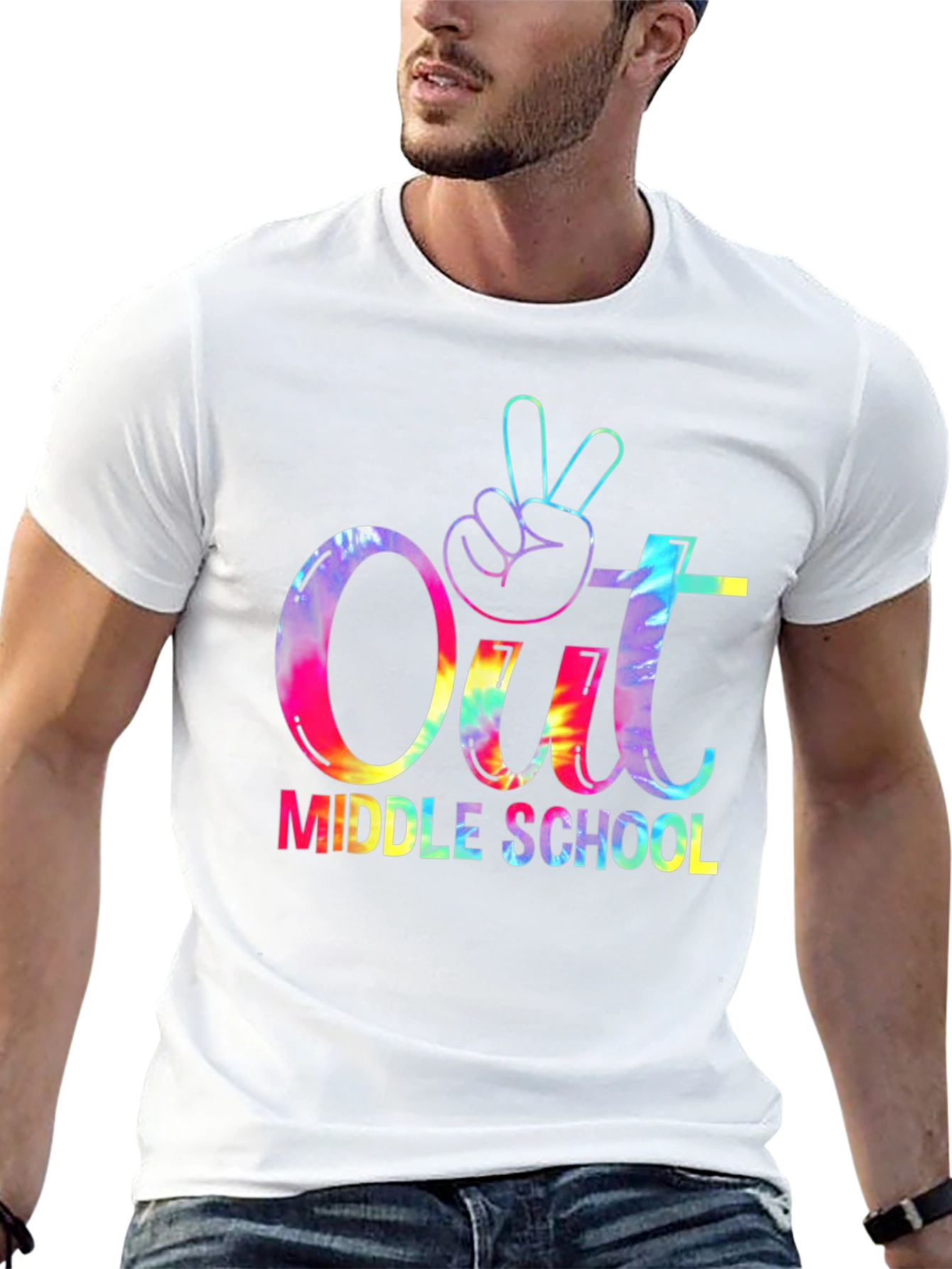 Out Middle School Tie Dye Graphic Tee
