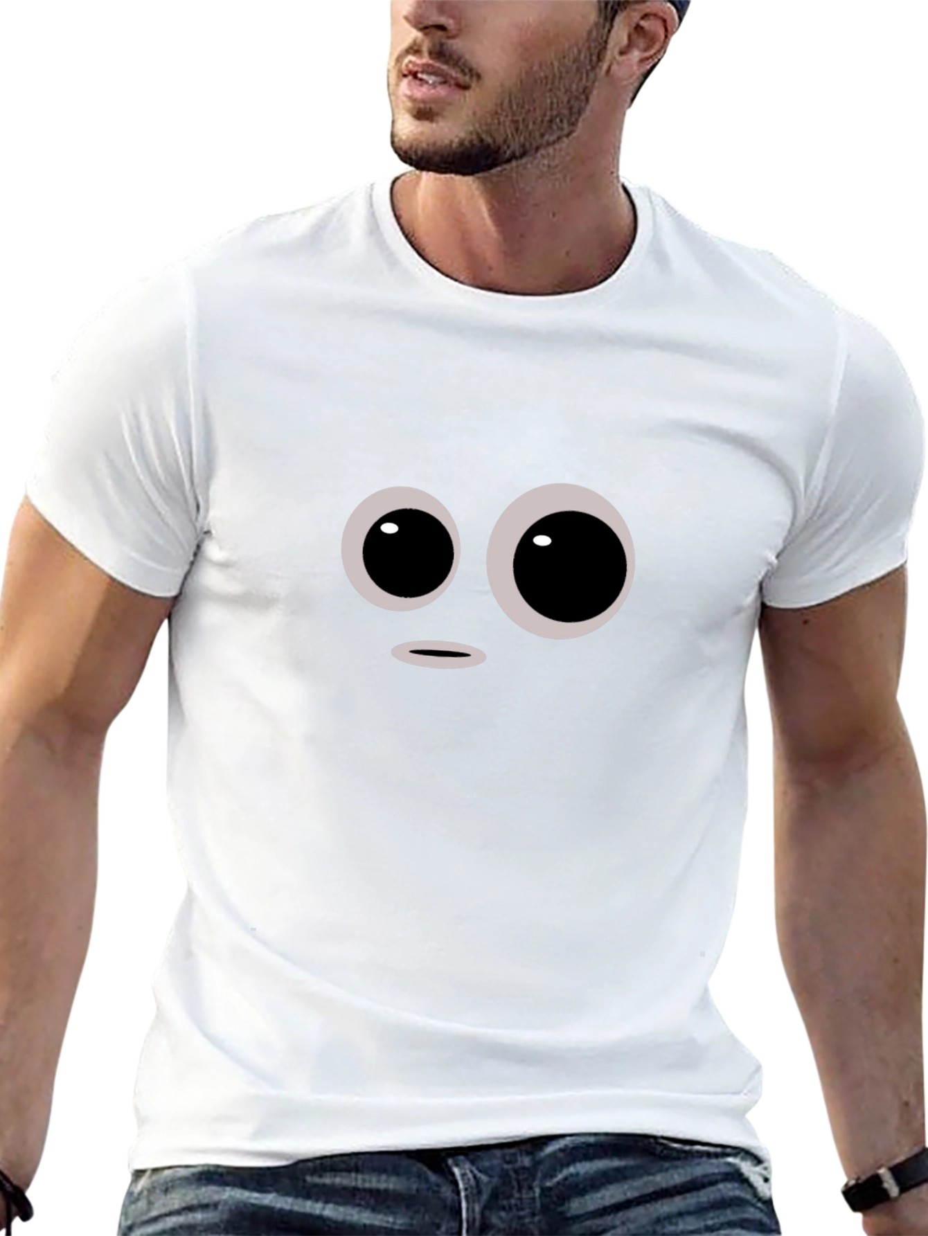 Funny Face Graphic Black T-Shirt