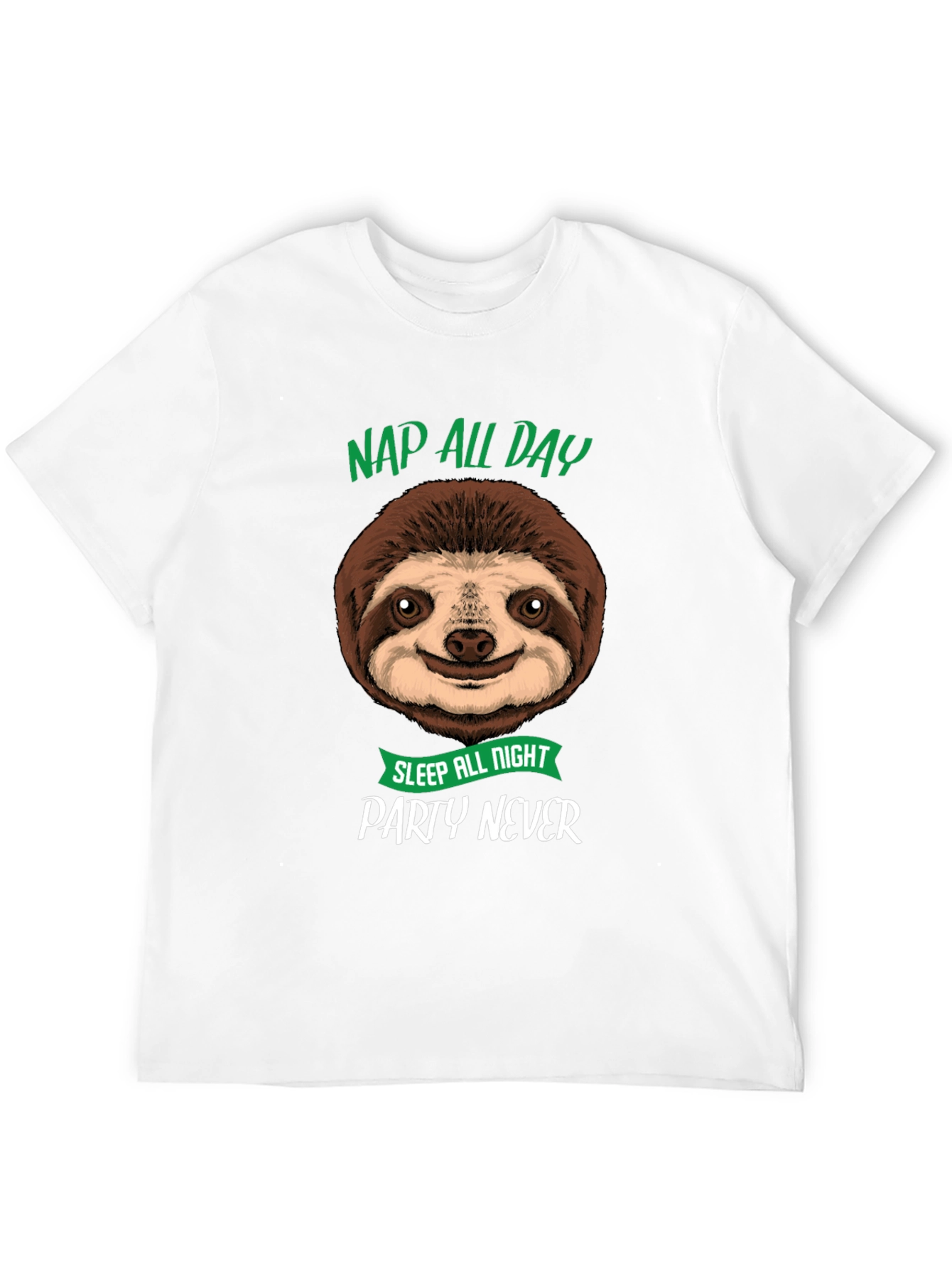 Nap All Day Sloth Graphic Tee