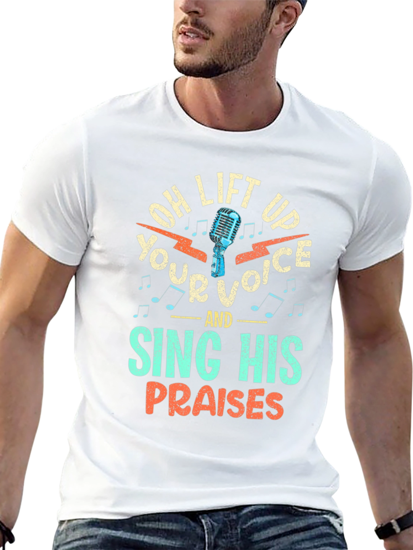 Oh Lift Up Your Voice Christian T-Shirt
