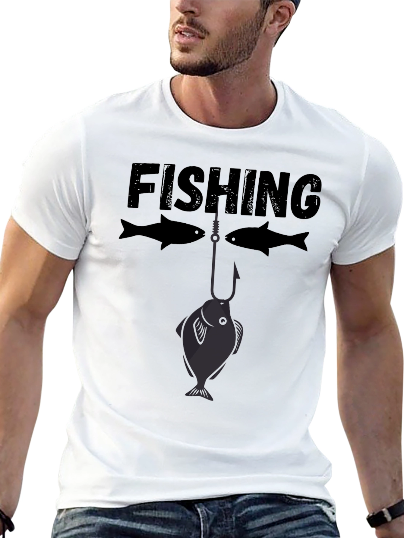 Fishing T-Shirt - Funny Fish Hook Design