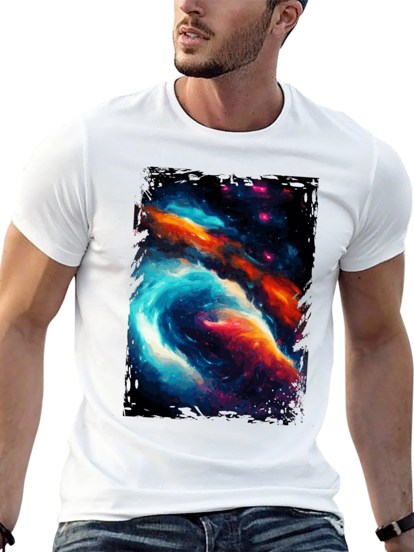 Nebula Graphic Black T-Shirt