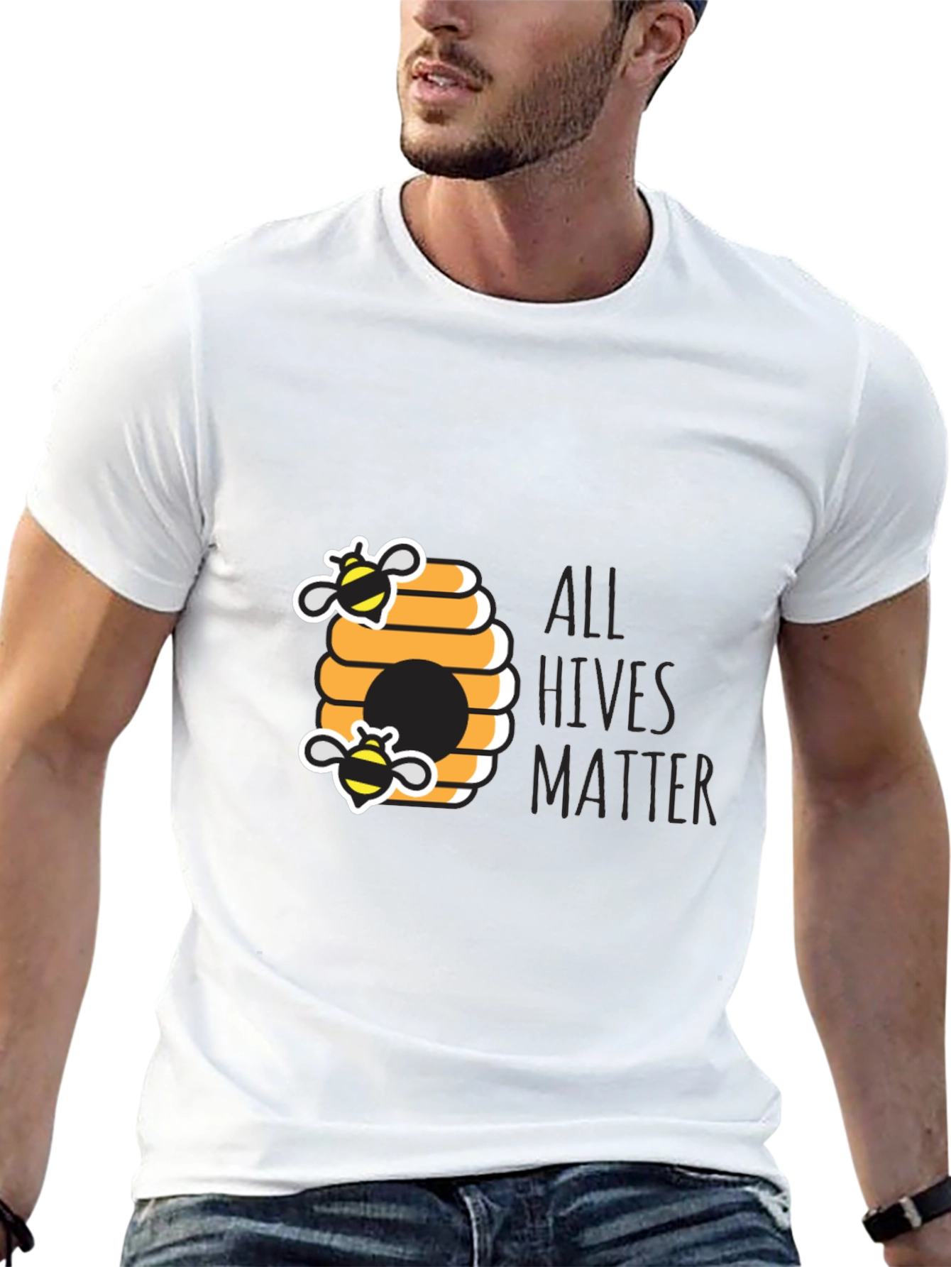 All Hives Matter Tee - Black Crew Neck
