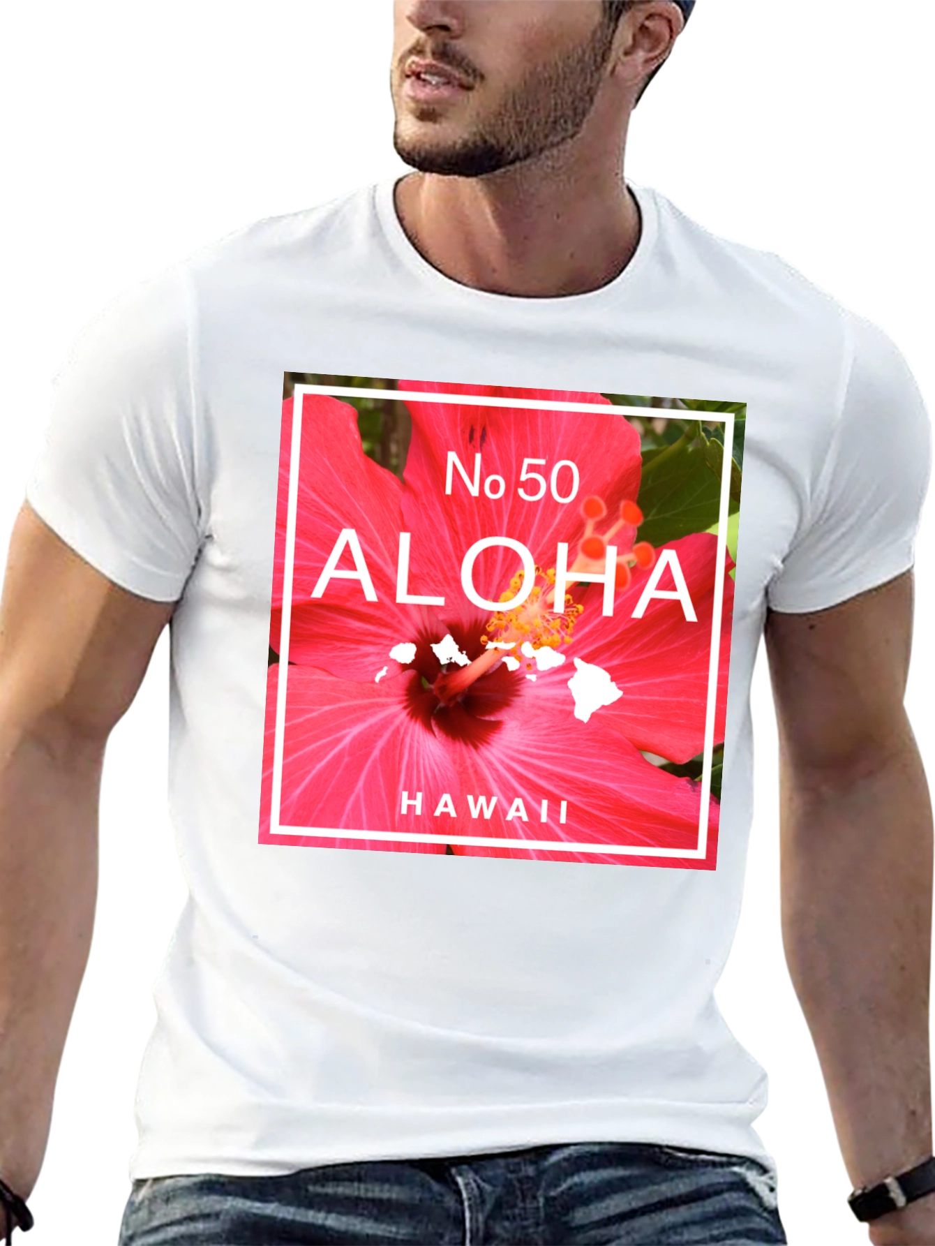 Aloha Hawaii T-Shirt | Tropical Flower Graphic Tee